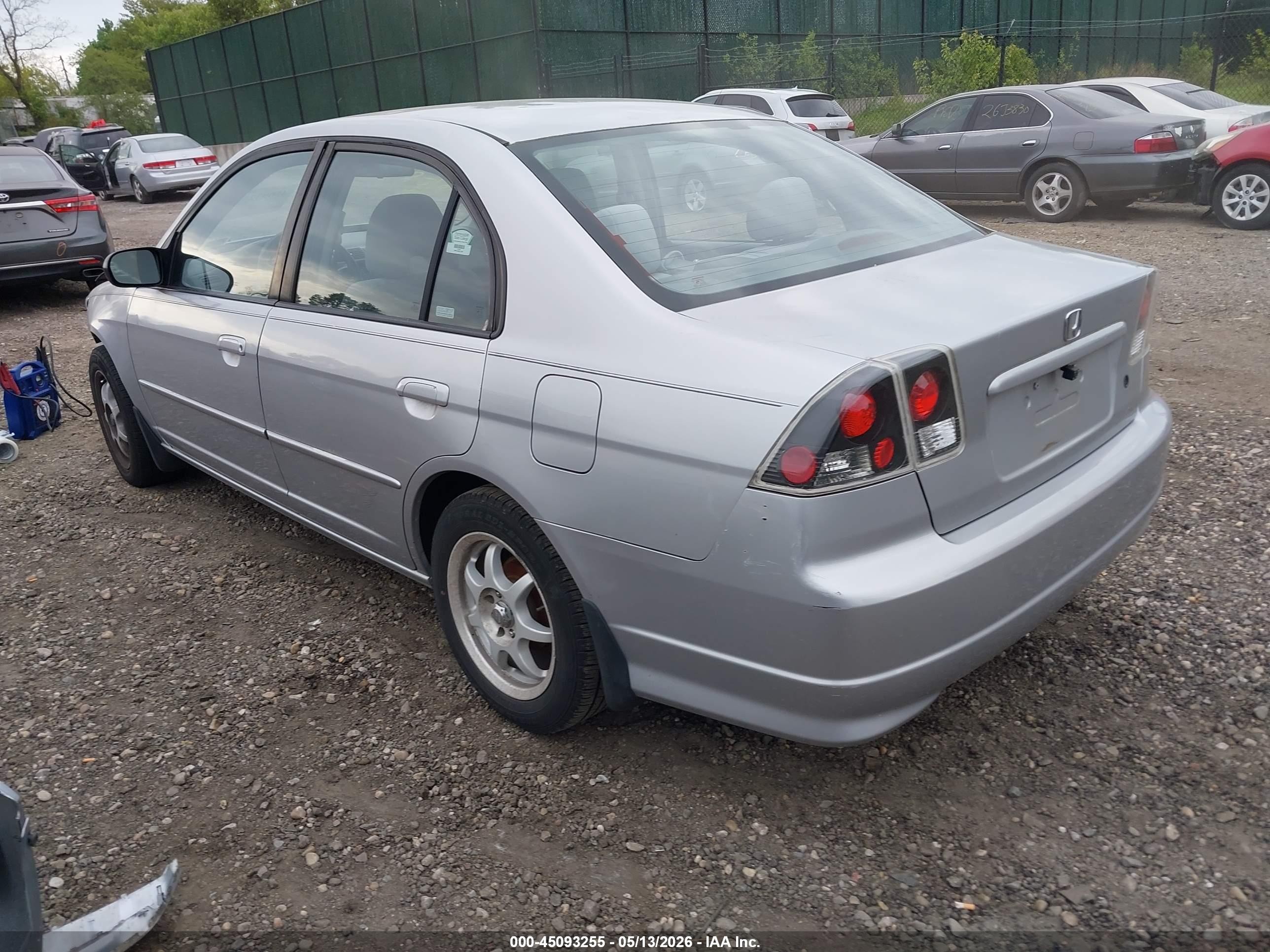 2005 Honda Civic Lx Белый vin: 2HGES16565H615438