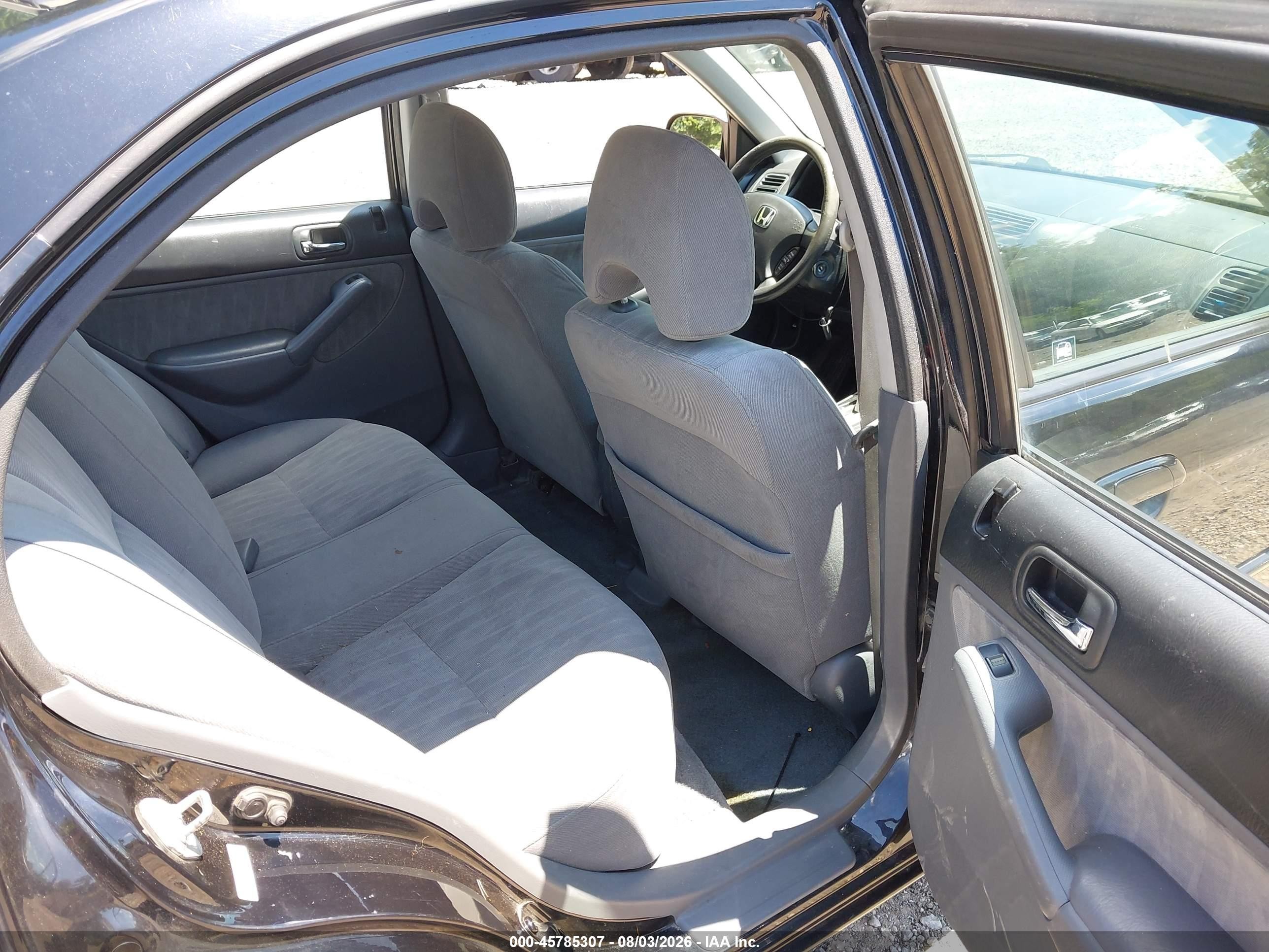 2005 Honda Civic Lx Black vin: 2HGES16565H620879