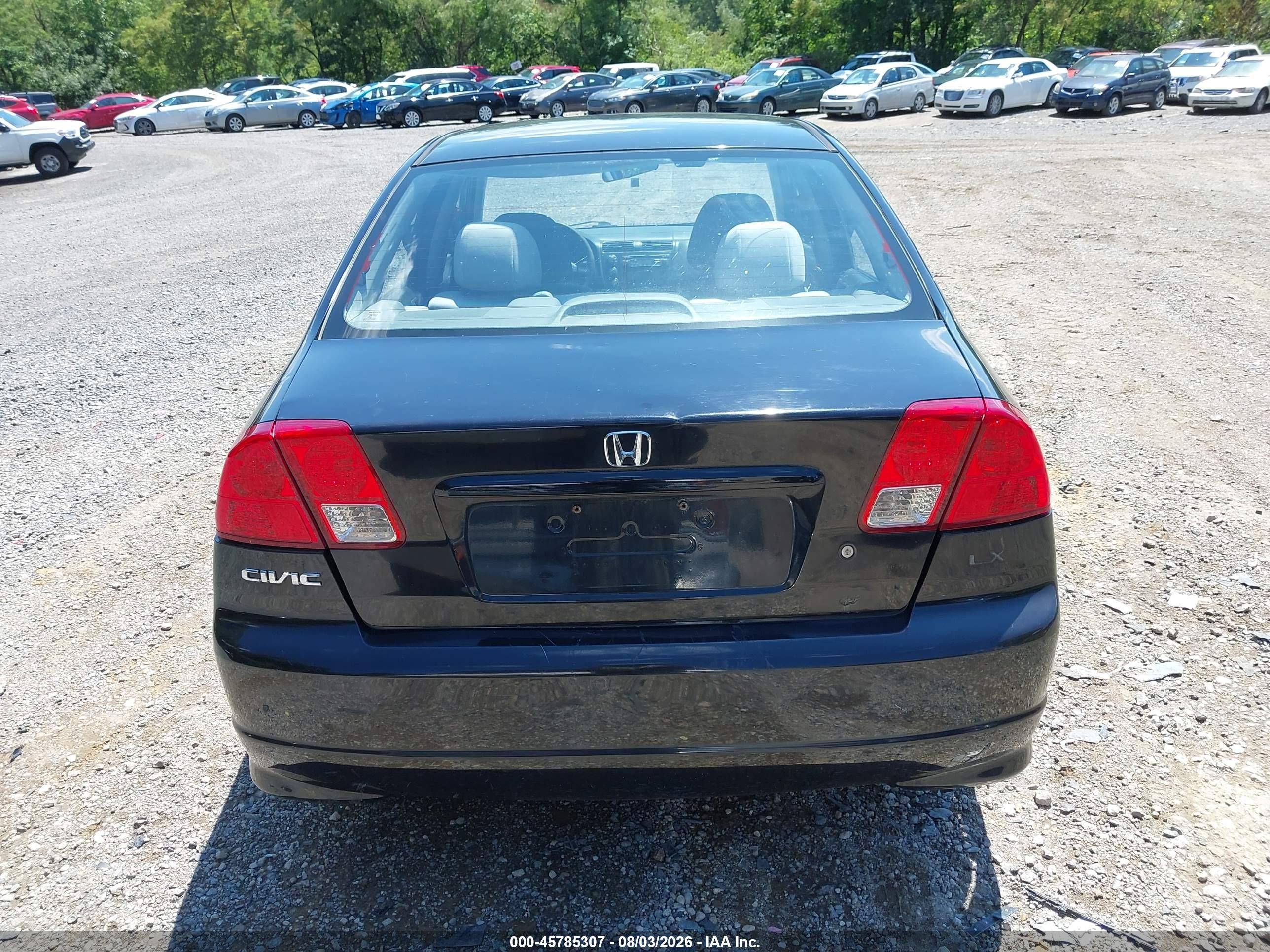 2005 Honda Civic Lx Black vin: 2HGES16565H620879