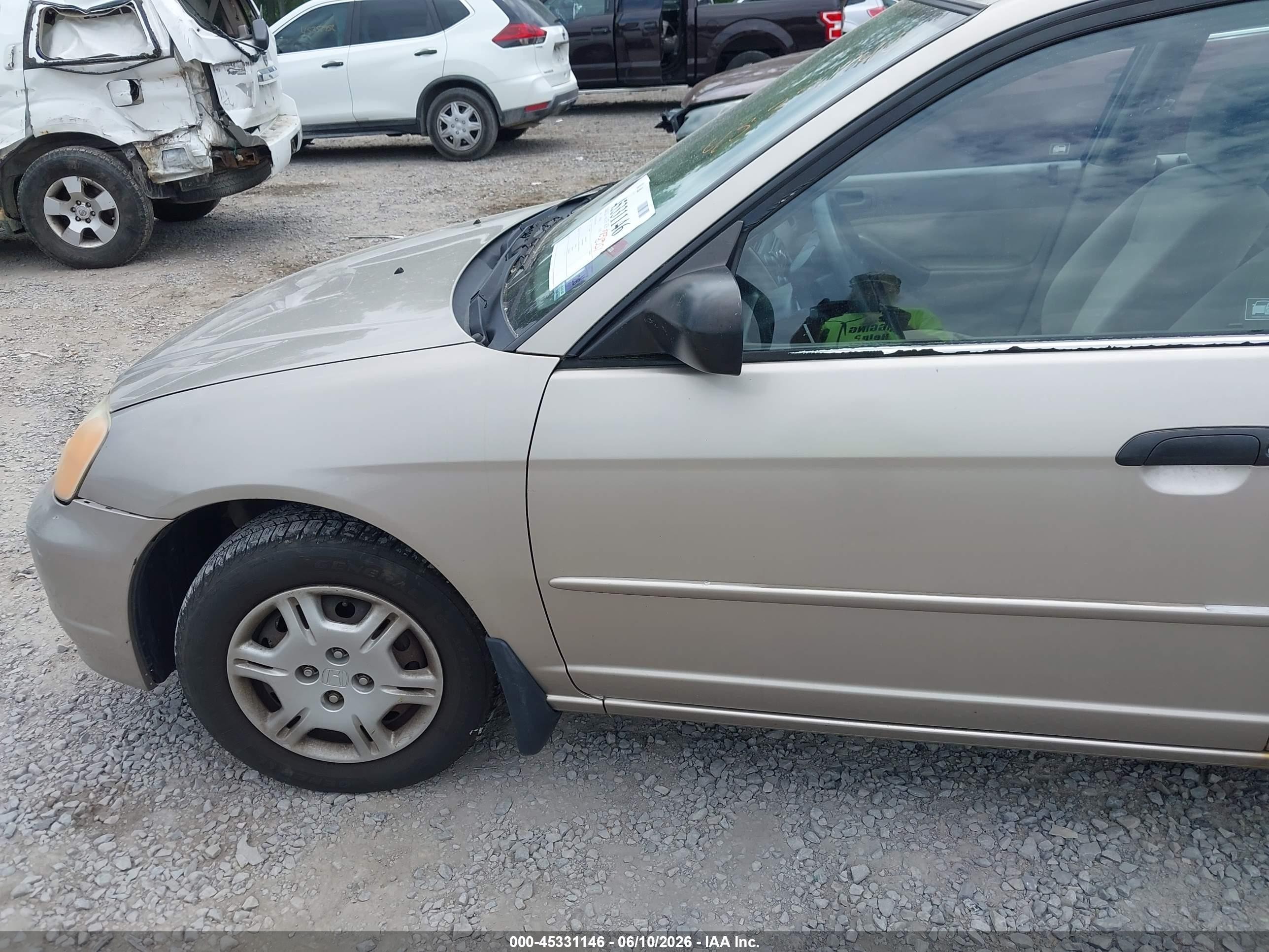 2001 Honda Civic Lx Gold vin: 2HGES16571H510787