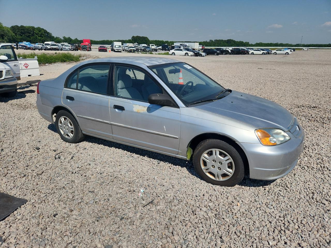 2001 Honda Civic Lx Silver vin: 2HGES16571H590611
