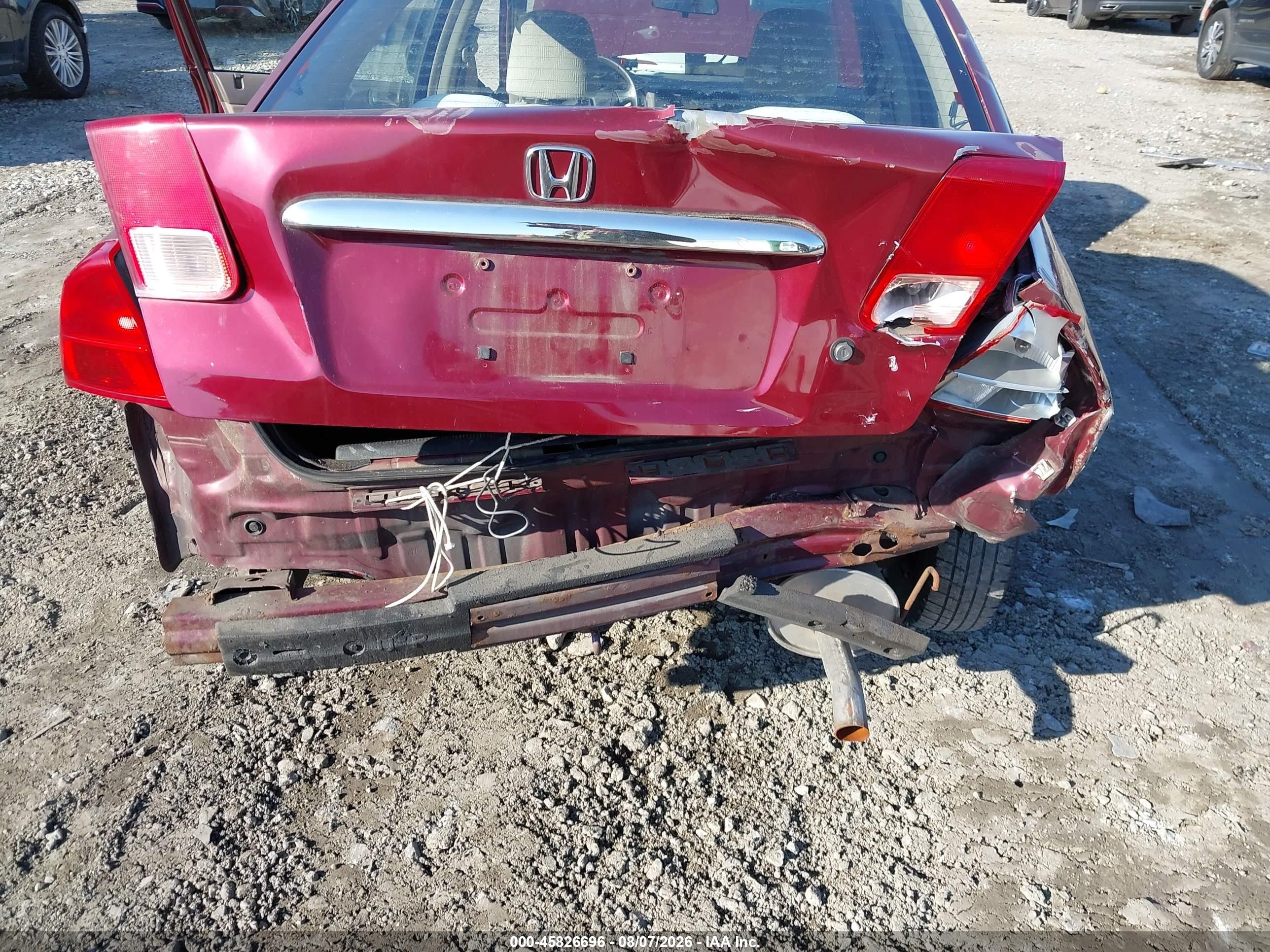 2002 Honda Civic Lx Бордовый vin: 2HGES16572H517255