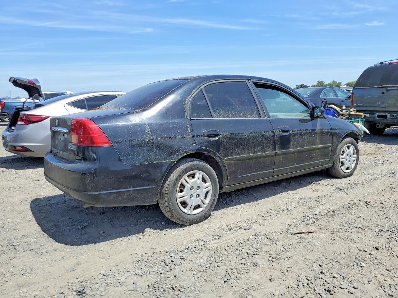 2002 Honda Civic Lx Black vin: 2HGES16572H604136