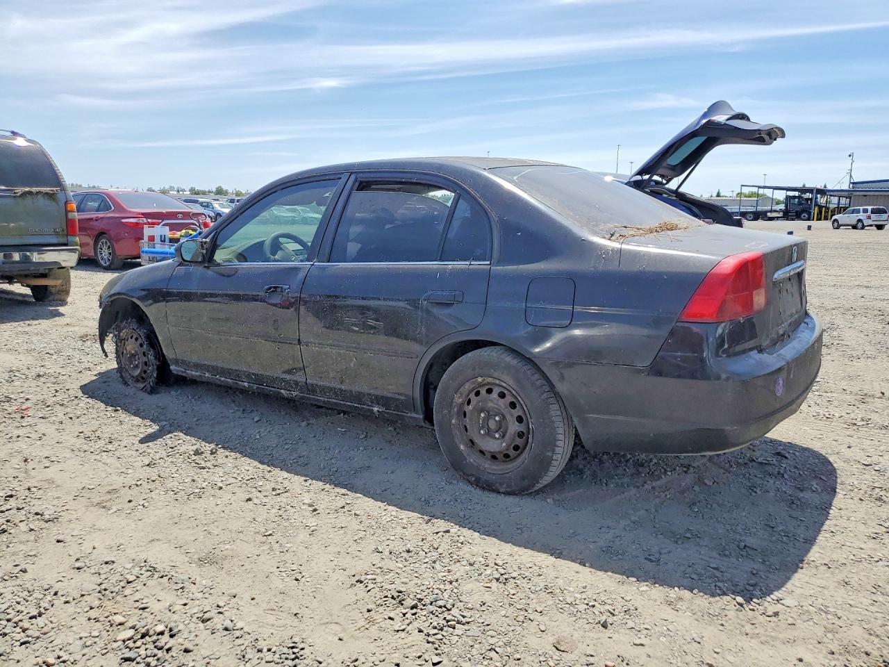 2002 Honda Civic Lx Black vin: 2HGES16572H604136