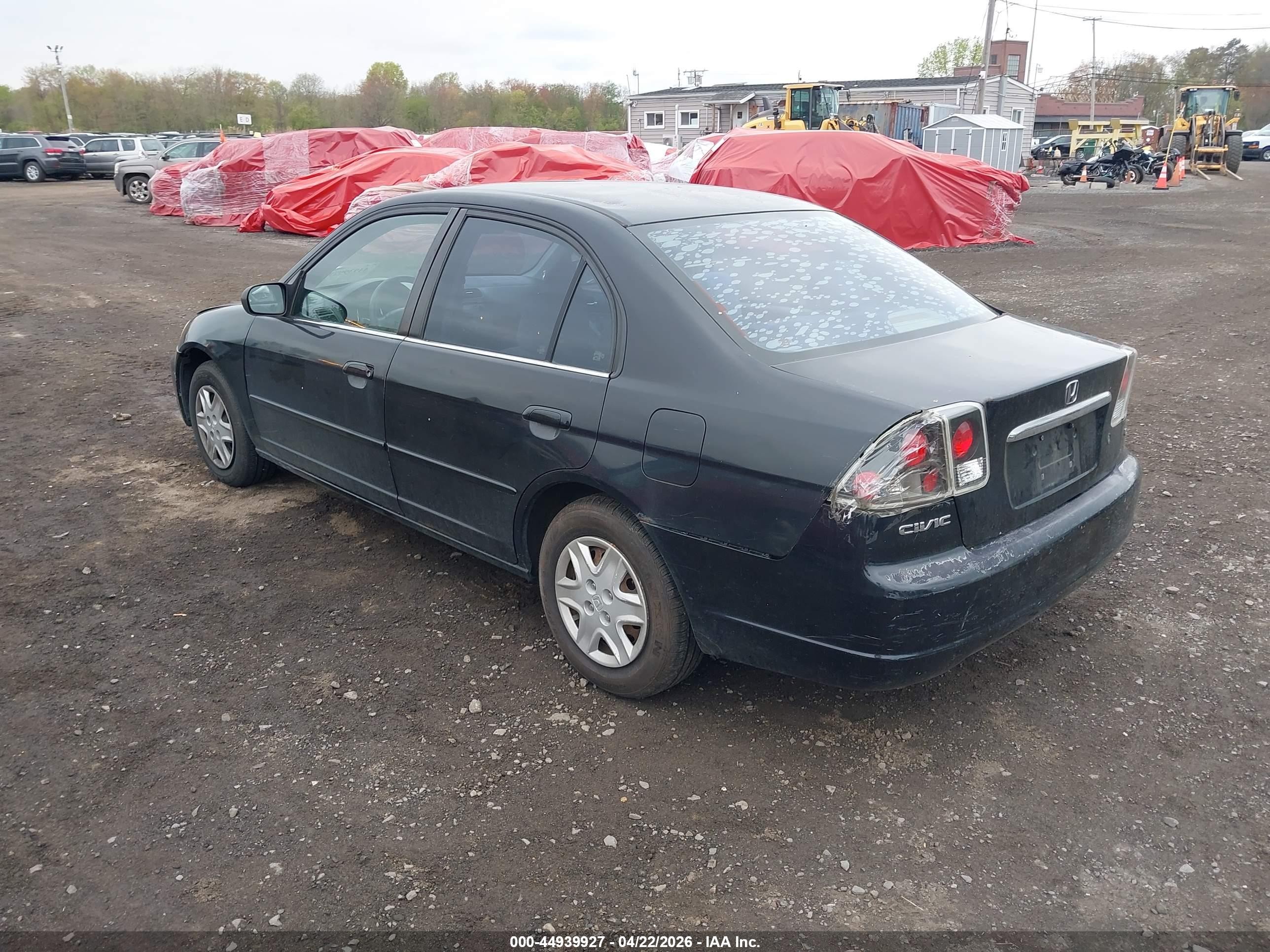 2003 Honda Civic Lx Black vin: 2HGES16573H505818