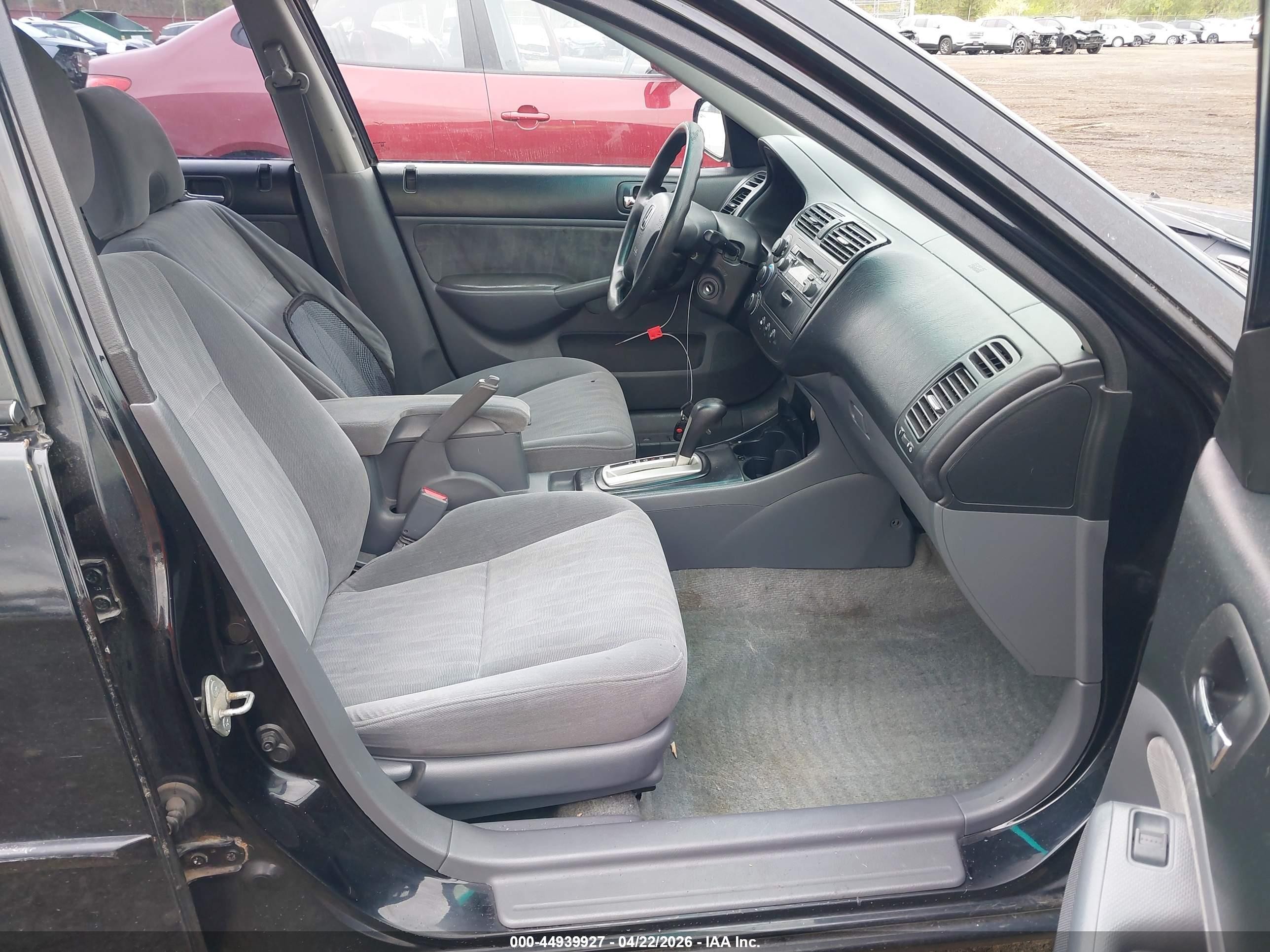 2003 Honda Civic Lx Black vin: 2HGES16573H505818