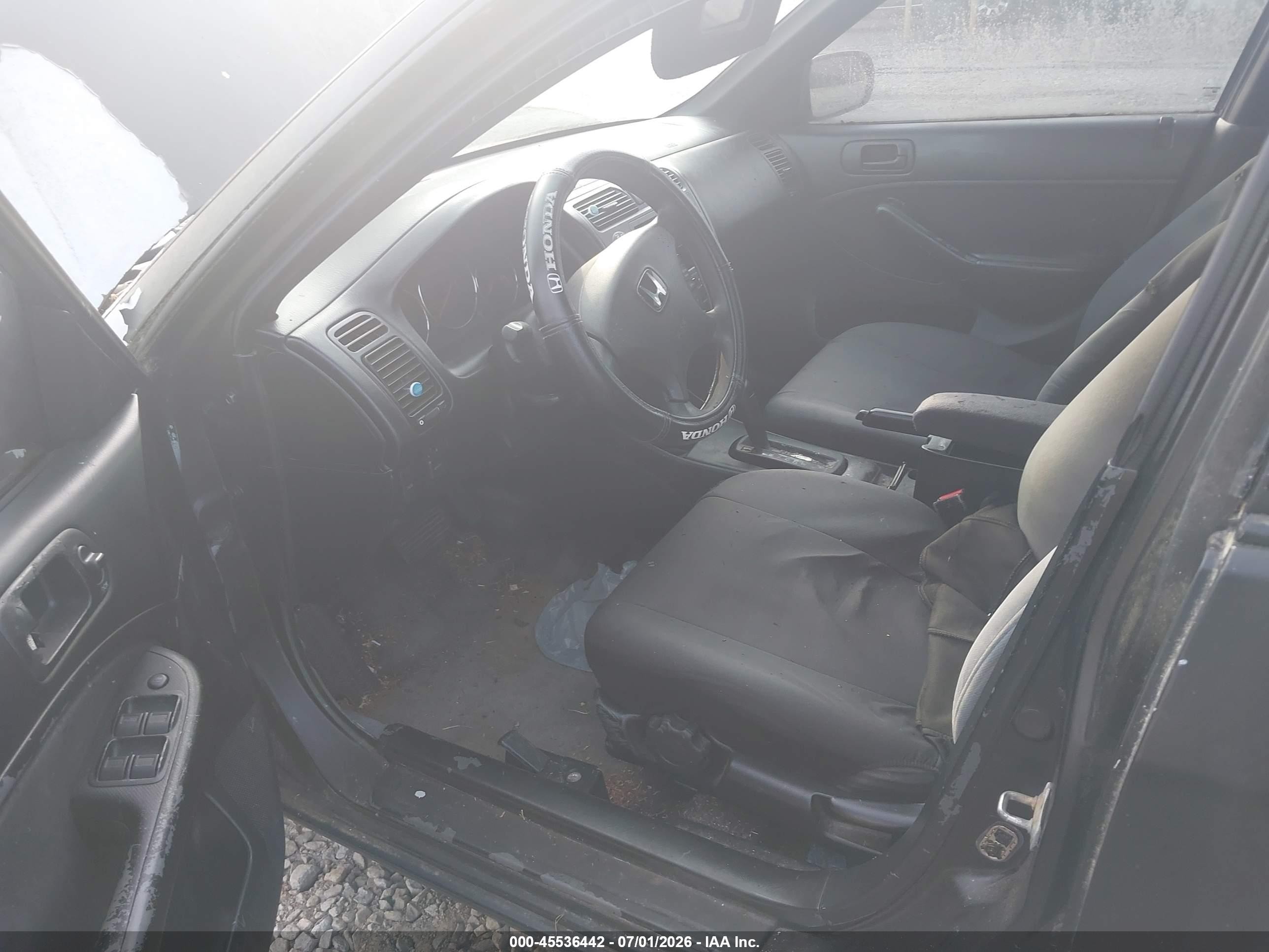 2004 Honda Civic Lx Black vin: 2HGES16574H513984