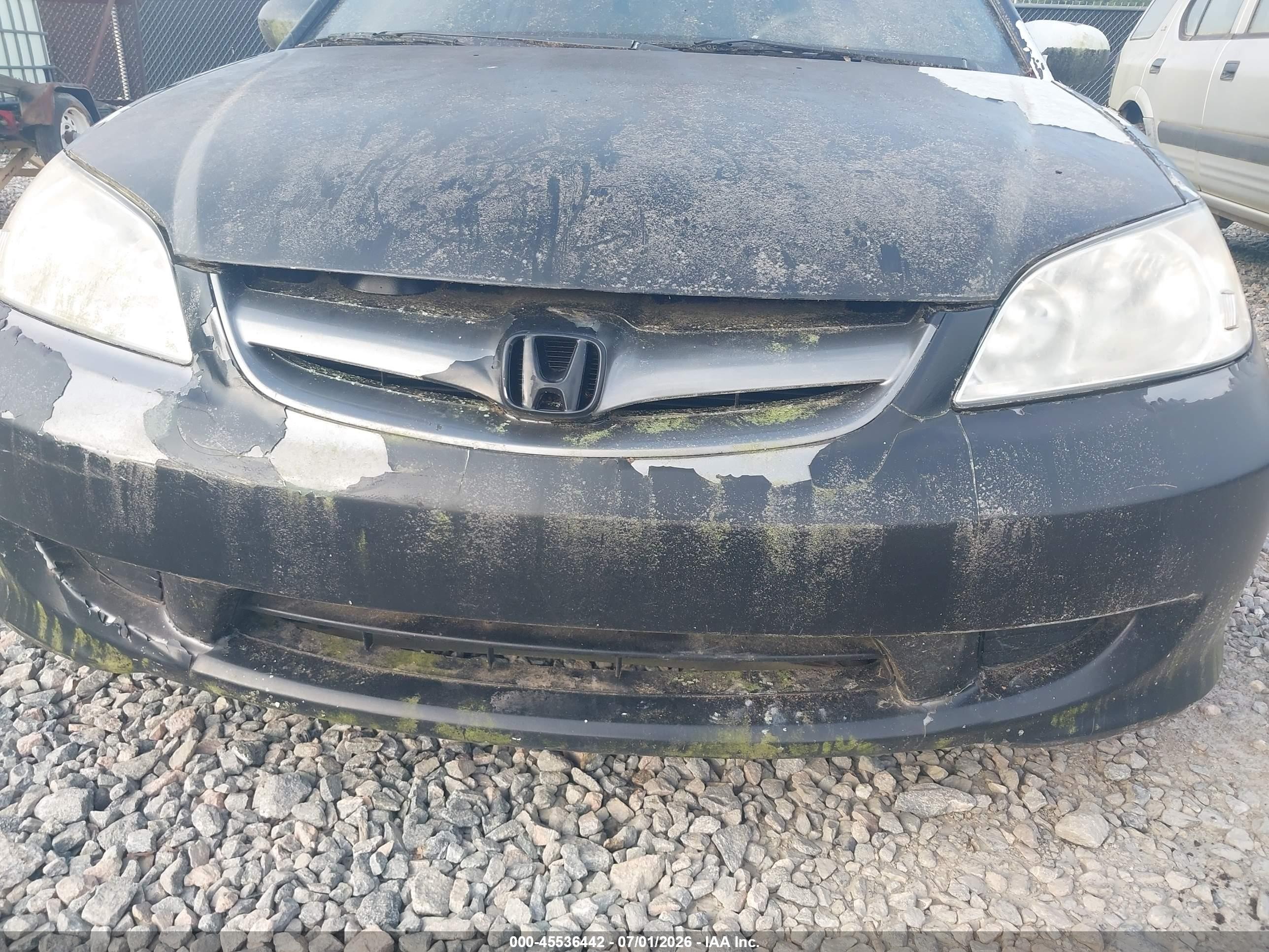 2004 Honda Civic Lx Black vin: 2HGES16574H513984