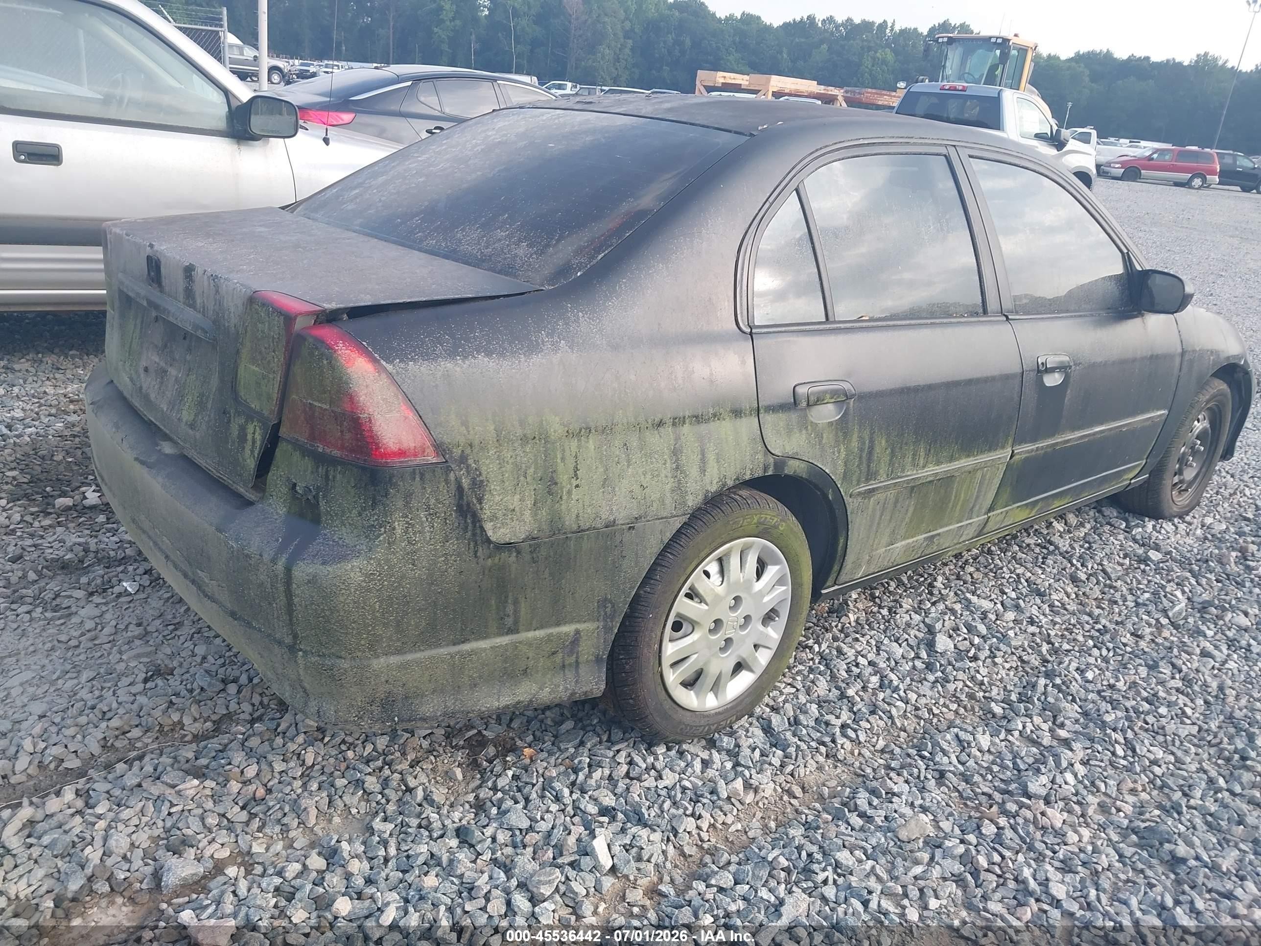 2004 Honda Civic Lx Black vin: 2HGES16574H513984