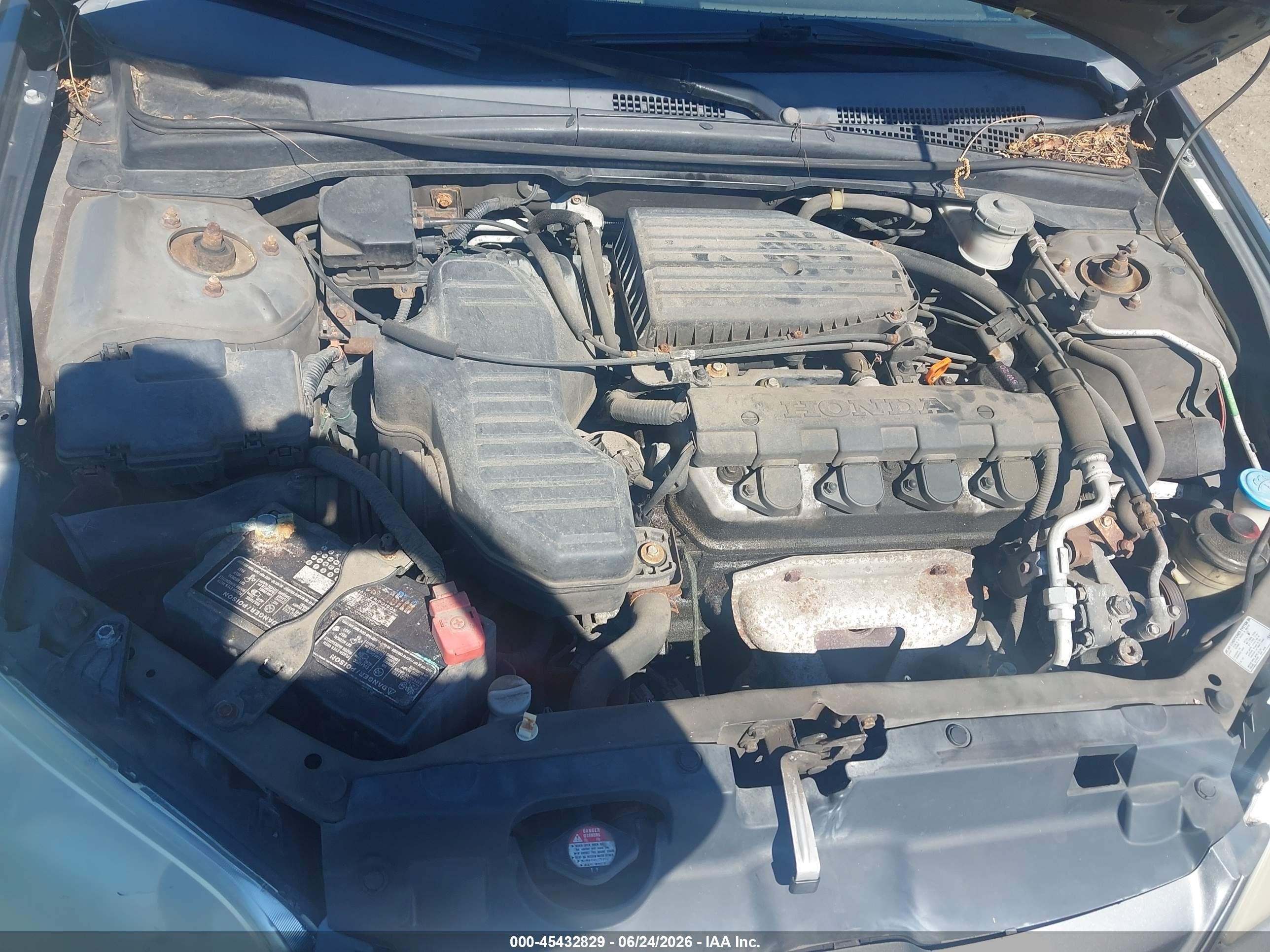 2004 Honda Civic Lx Gray vin: 2HGES16574H524371