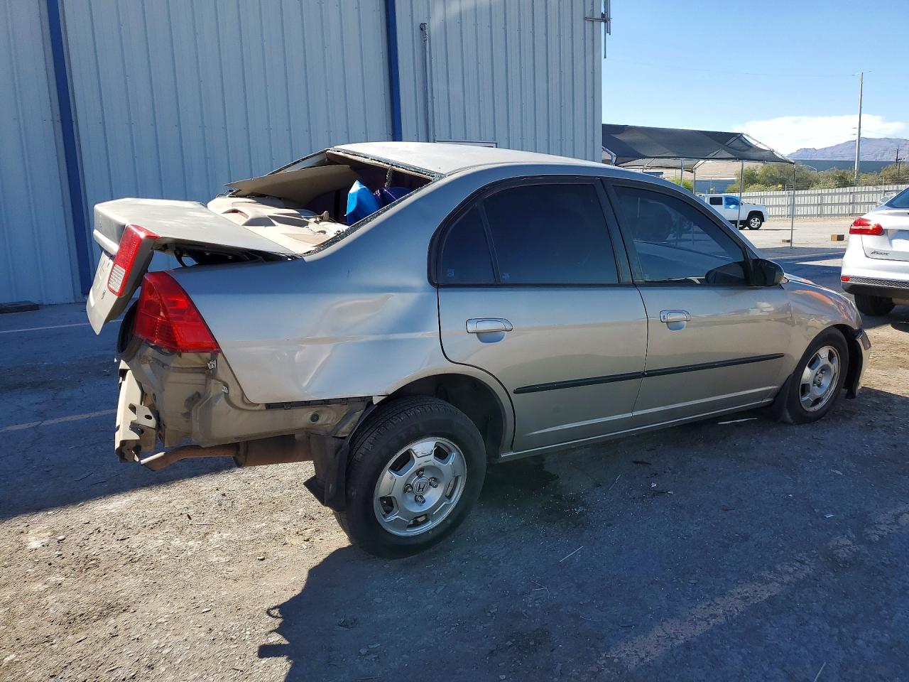 2004 Honda Civic Lx Beige vin: 2HGES16574H528744