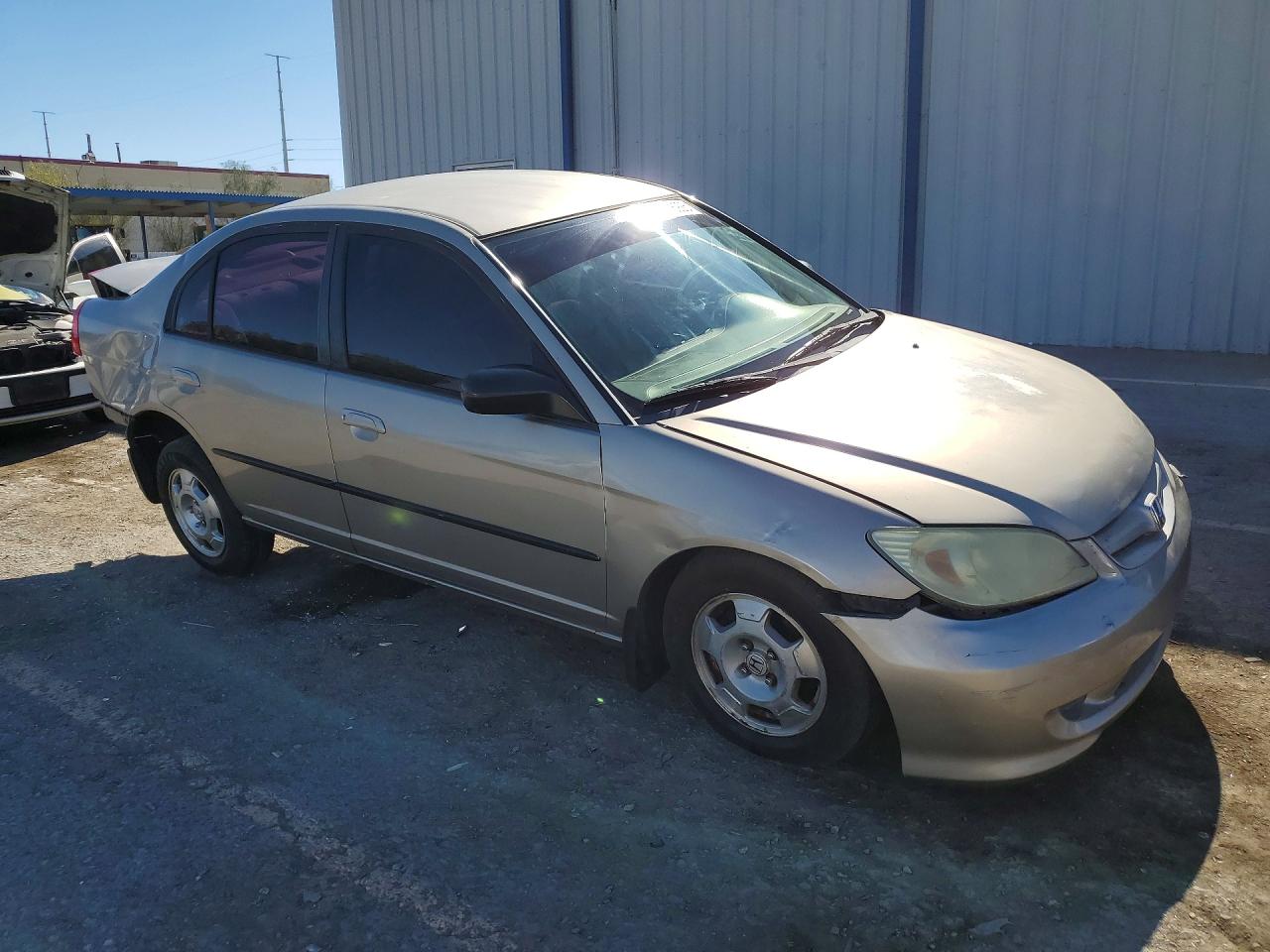 2004 Honda Civic Lx Beige vin: 2HGES16574H528744