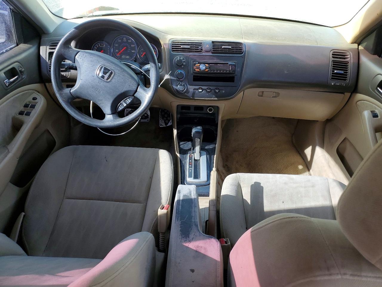 2004 Honda Civic Lx Beige vin: 2HGES16574H528744
