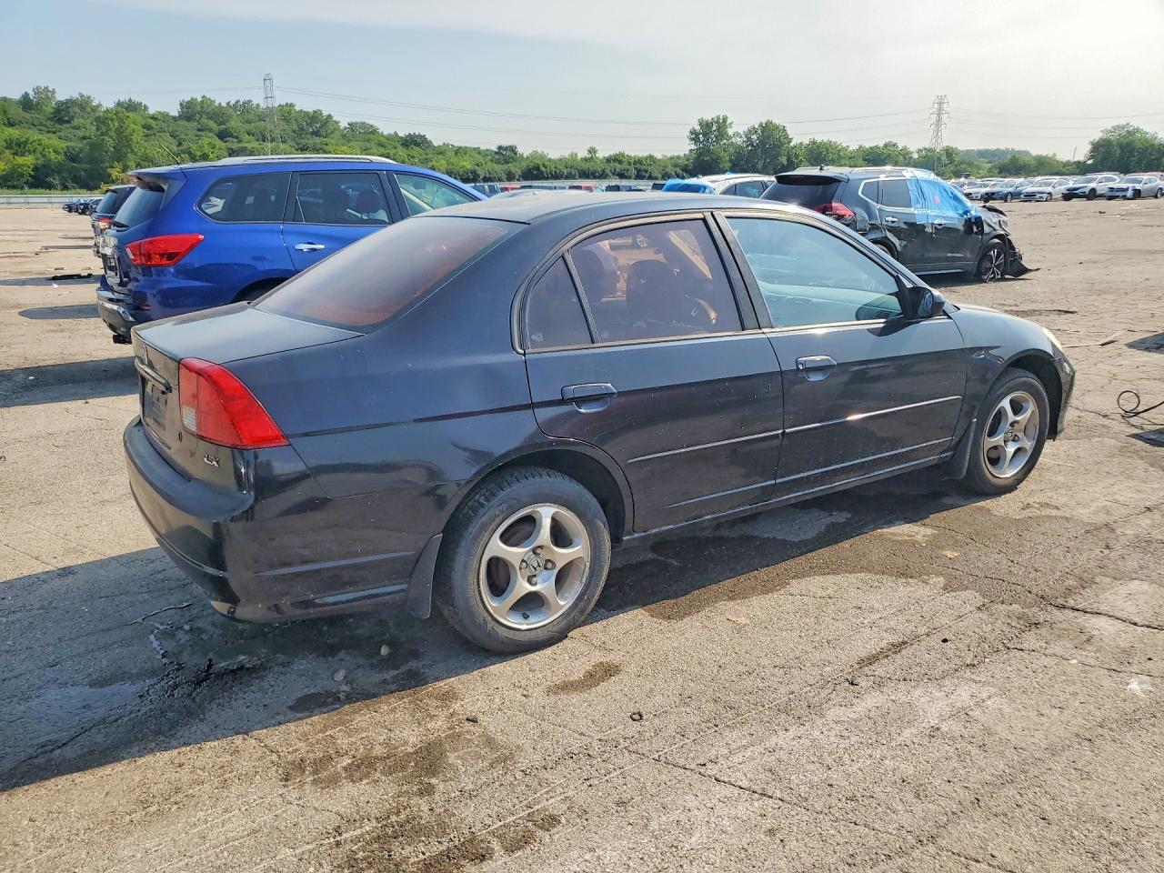 2004 Honda Civic Lx Black vin: 2HGES16574H541512