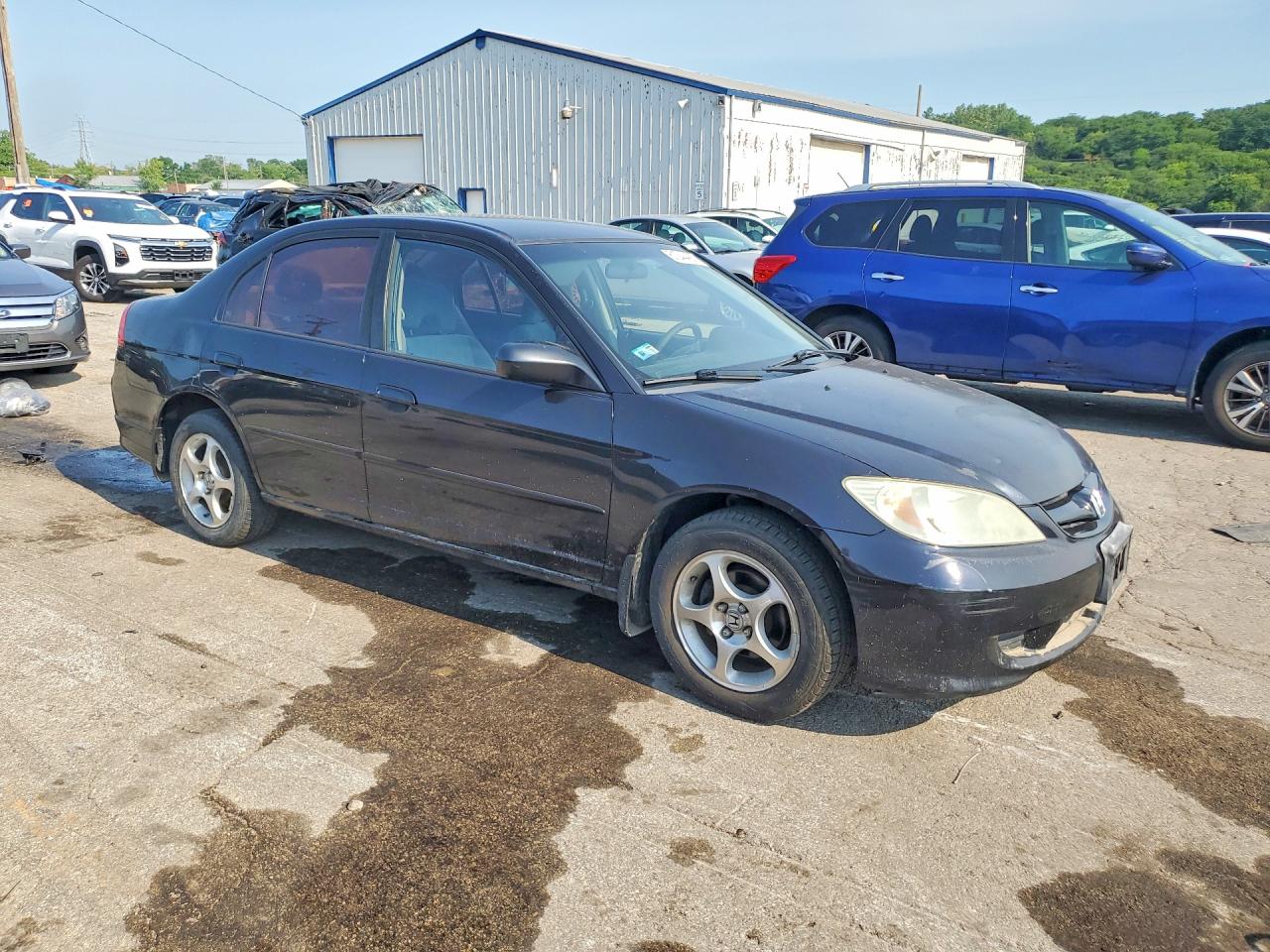 2004 Honda Civic Lx Black vin: 2HGES16574H541512