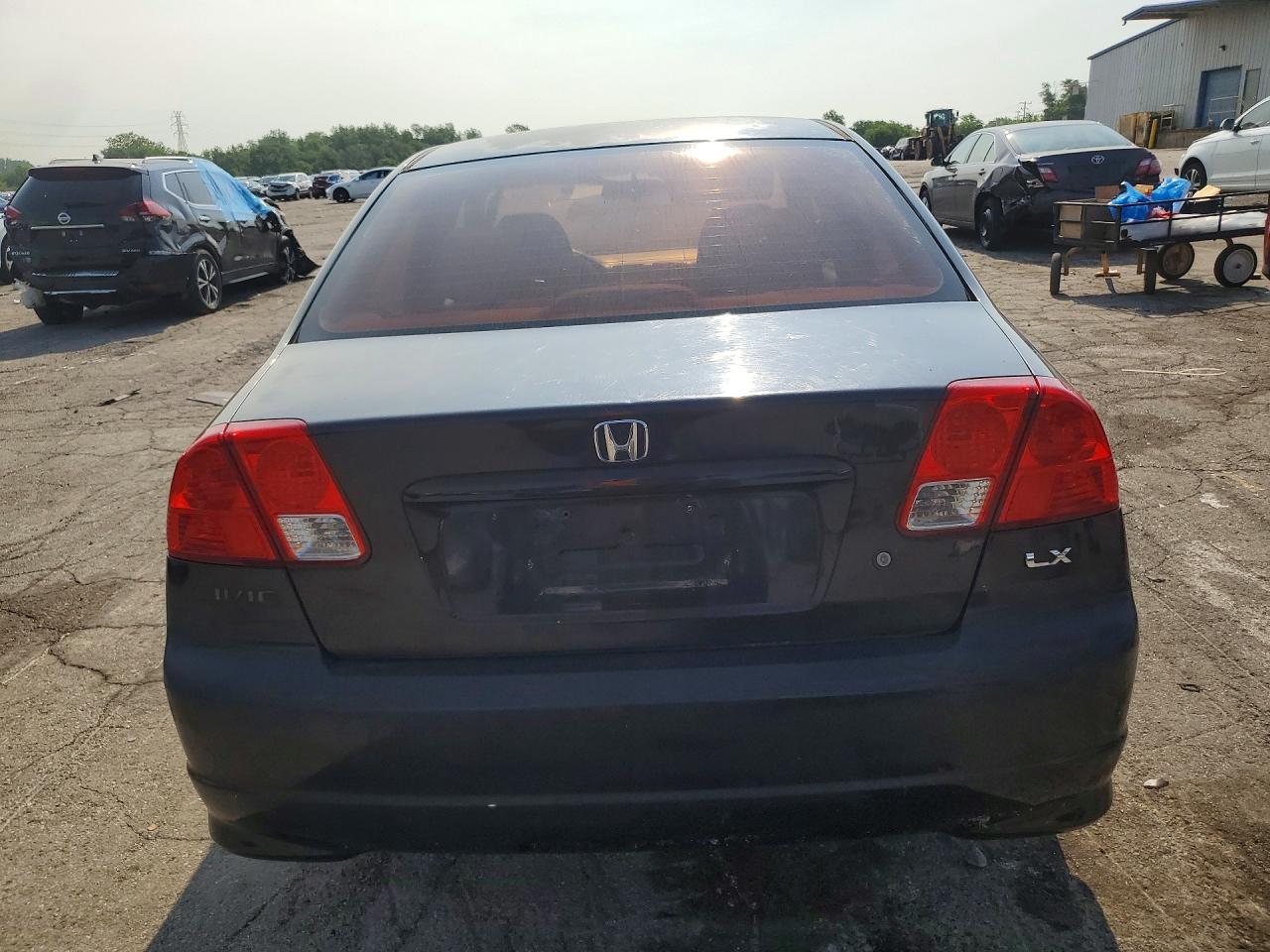 2004 Honda Civic Lx Black vin: 2HGES16574H541512