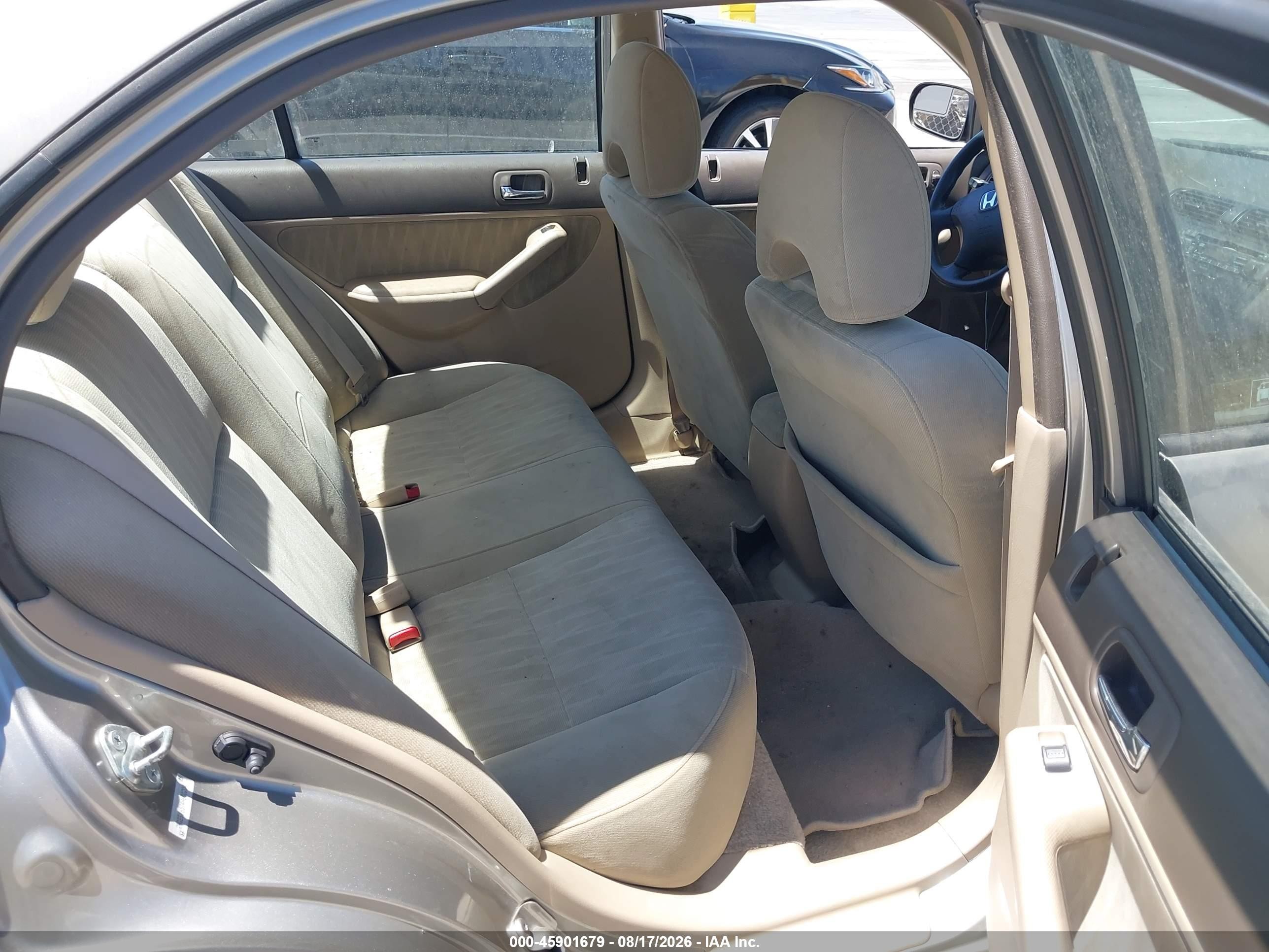 2004 Honda Civic Lx Beige vin: 2HGES16574H600204