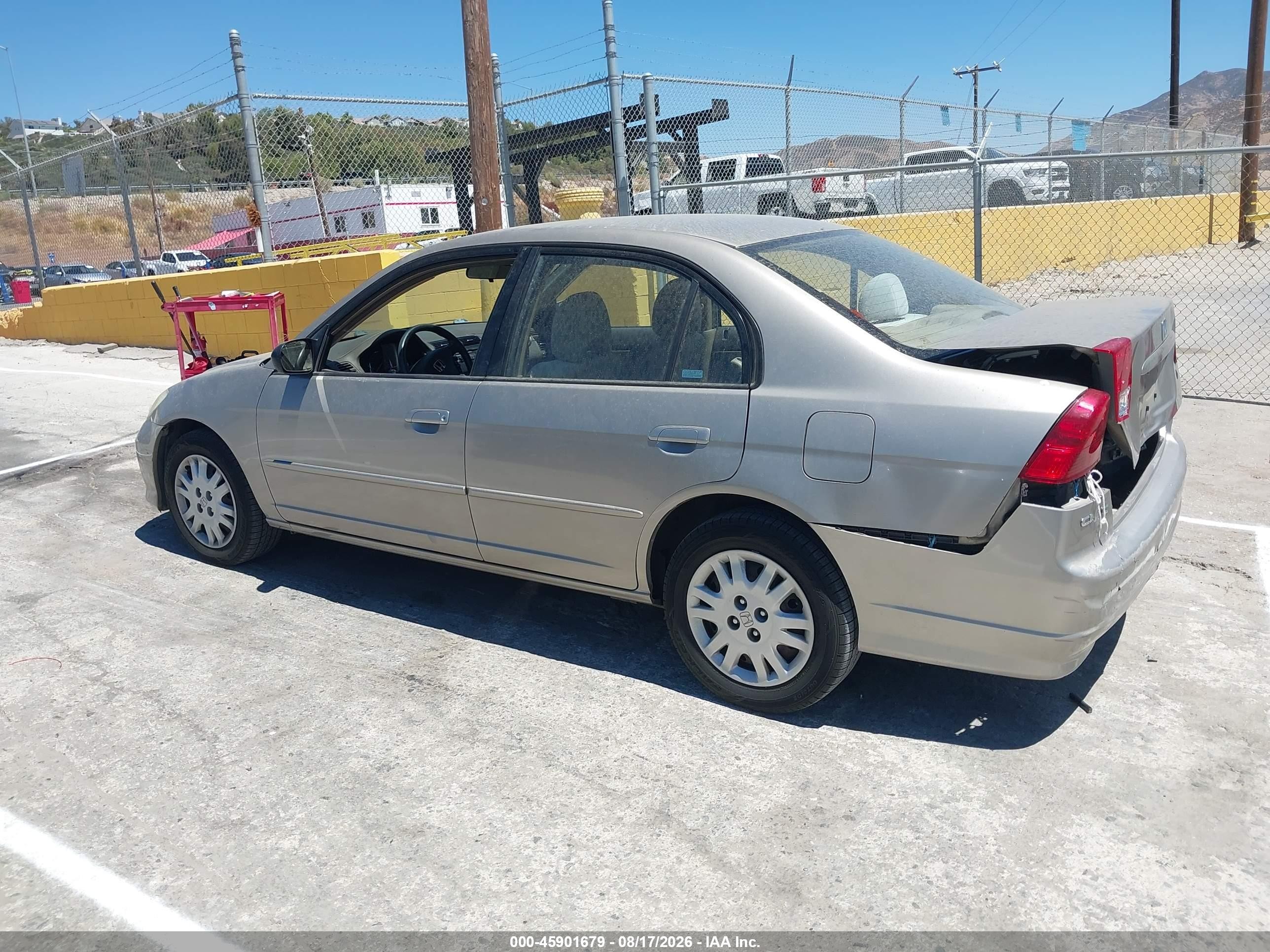 2004 Honda Civic Lx Beige vin: 2HGES16574H600204