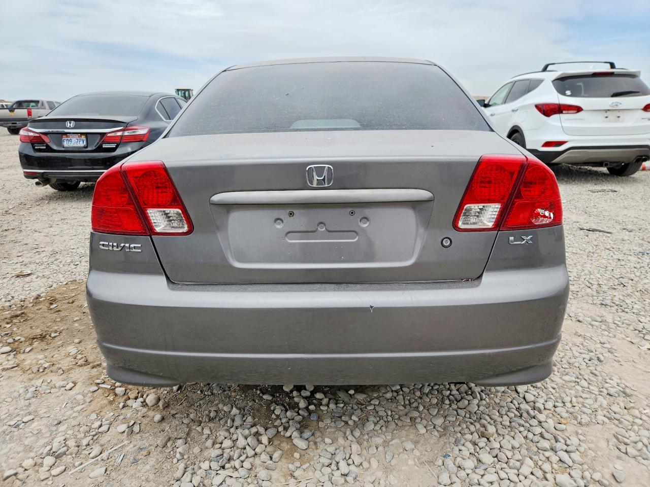 2004 Honda Civic Lx Gray vin: 2HGES16574H610795