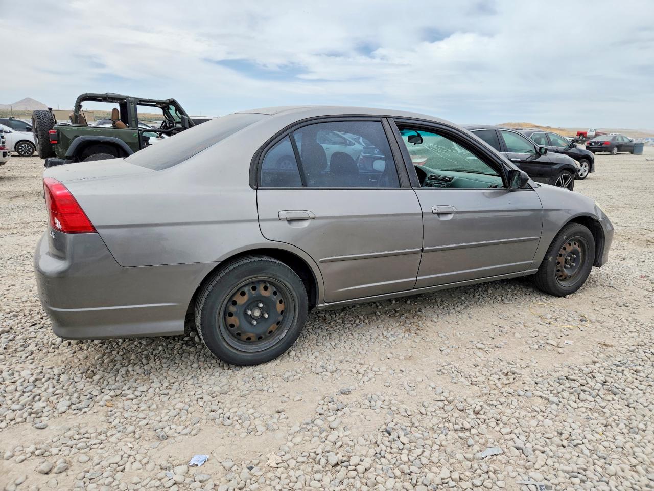 2004 Honda Civic Lx Gray vin: 2HGES16574H610795