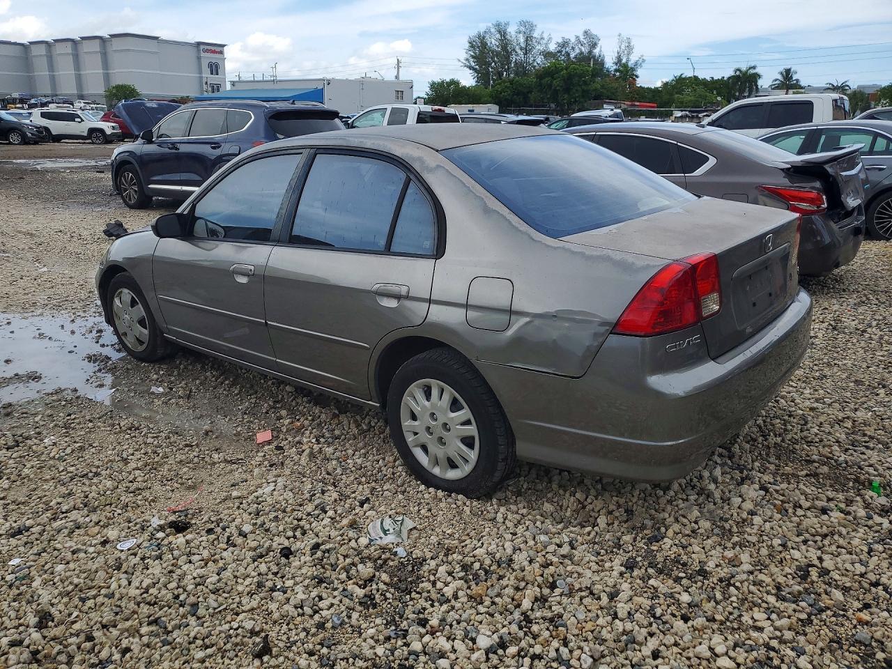 2004 Honda Civic Lx Gray vin: 2HGES16574H612210