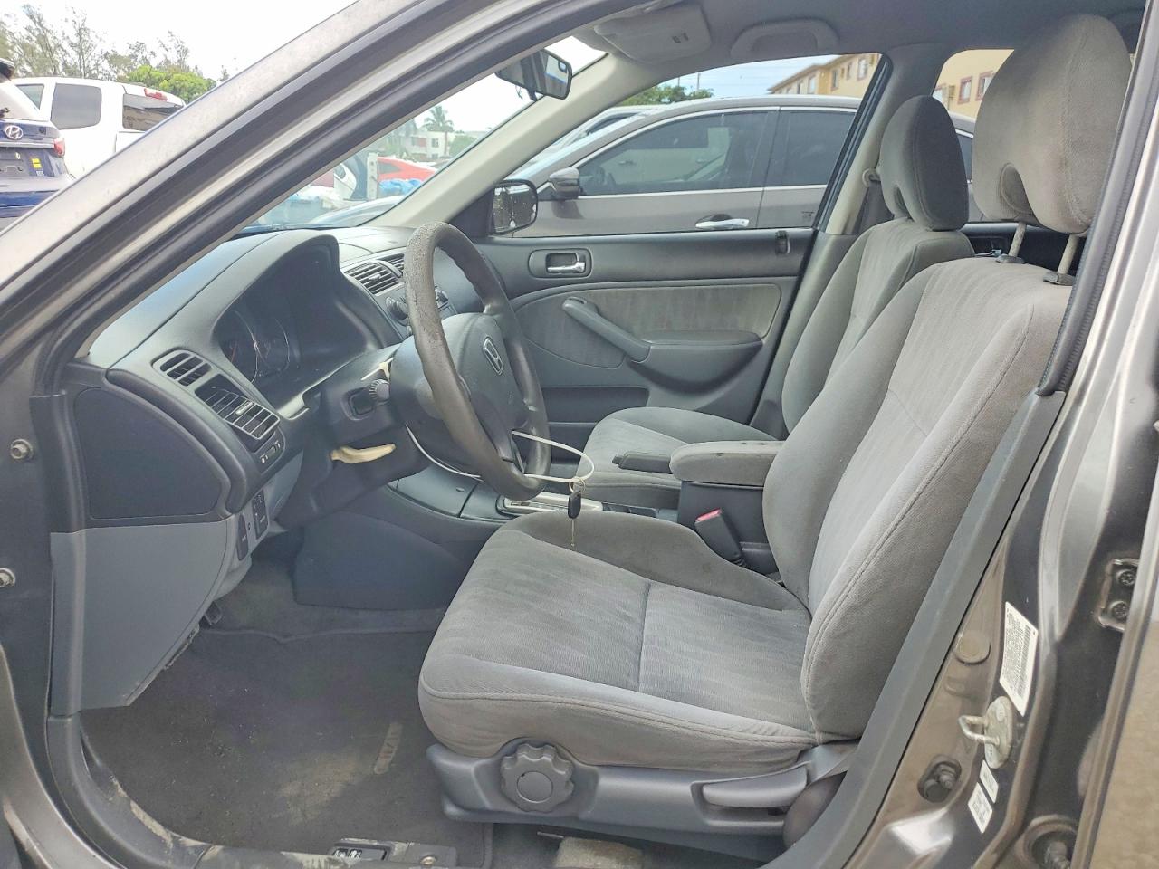 2004 Honda Civic Lx Gray vin: 2HGES16574H612210