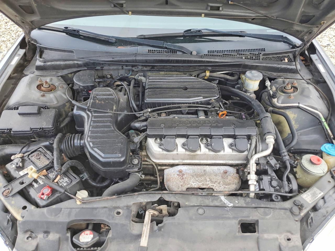 2004 Honda Civic Lx Gray vin: 2HGES16574H612210
