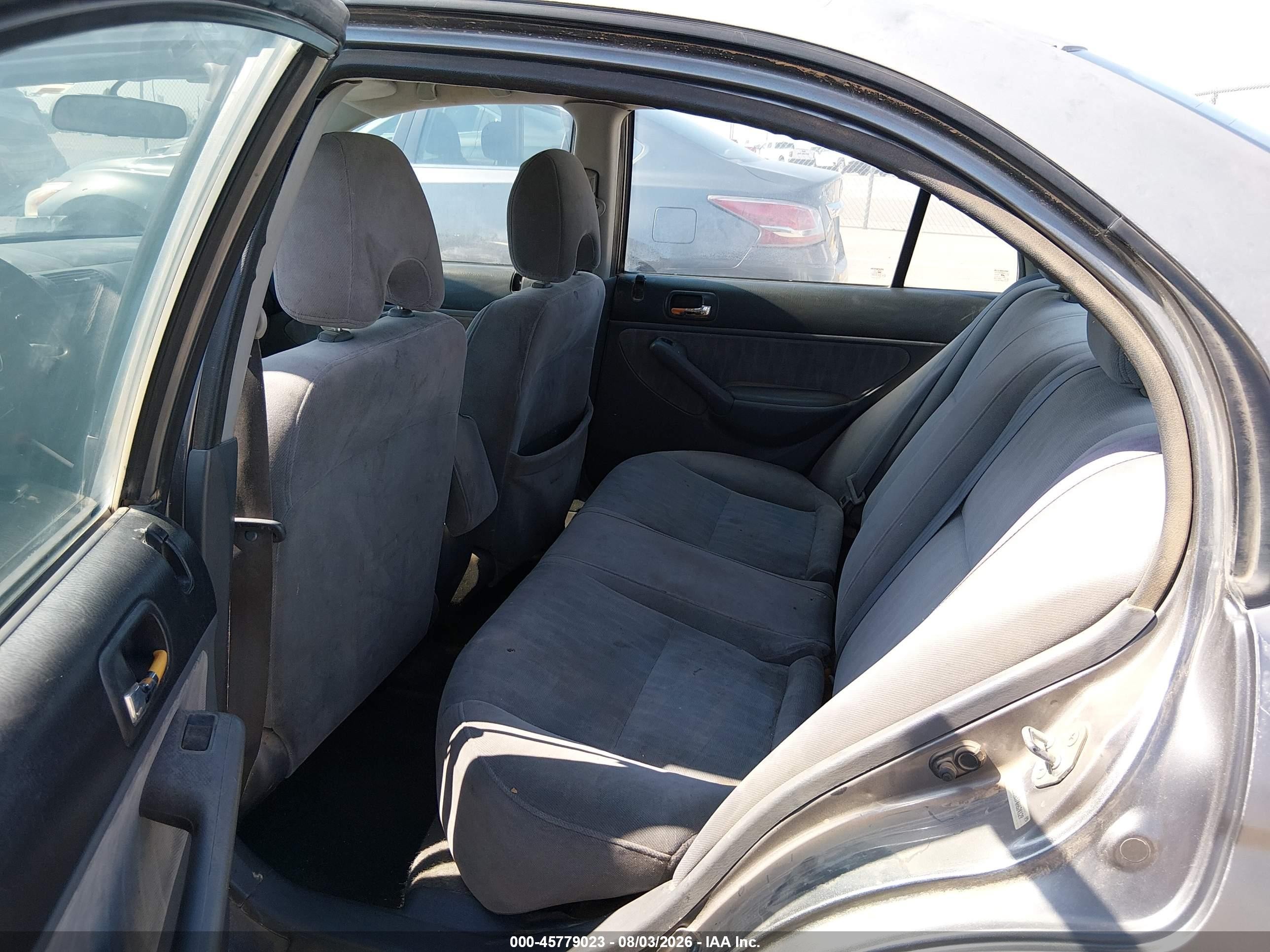 2004 Honda Civic Lx Gray vin: 2HGES16574H624129