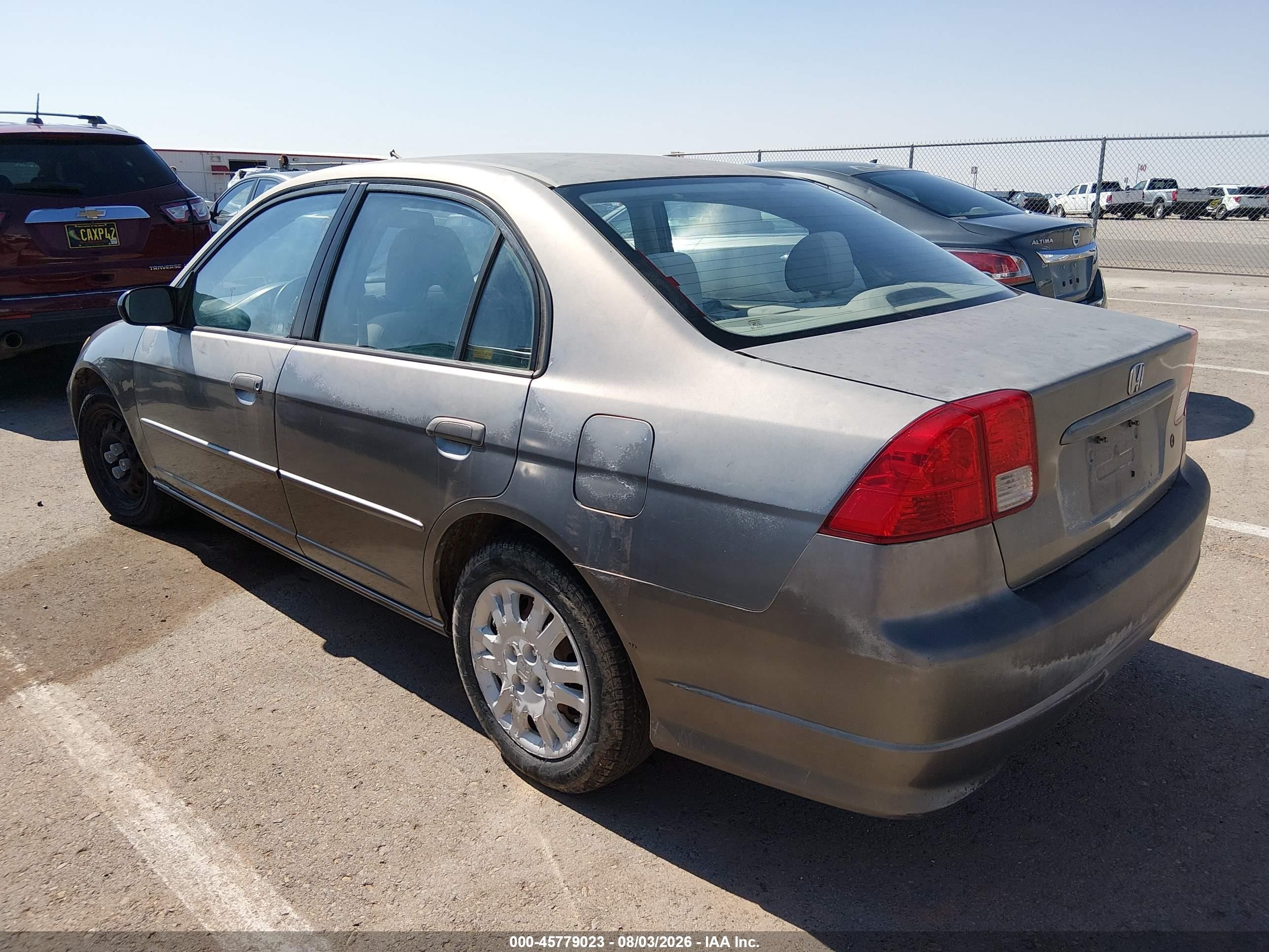 2004 Honda Civic Lx Gray vin: 2HGES16574H624129