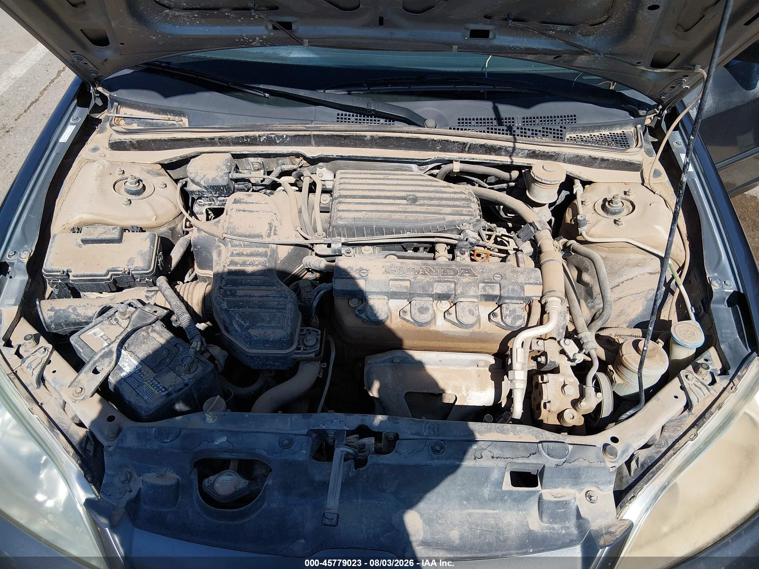 2004 Honda Civic Lx Gray vin: 2HGES16574H624129