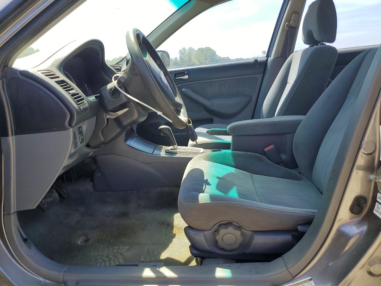 2005 Honda Civic Lx Gray vin: 2HGES16575H603220