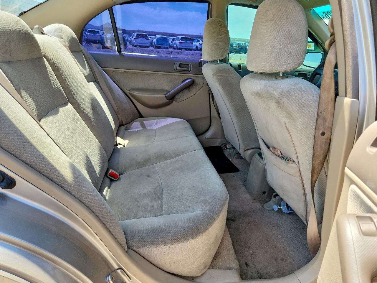 2001 Honda Civic Lx Beige vin: 2HGES16581H546746