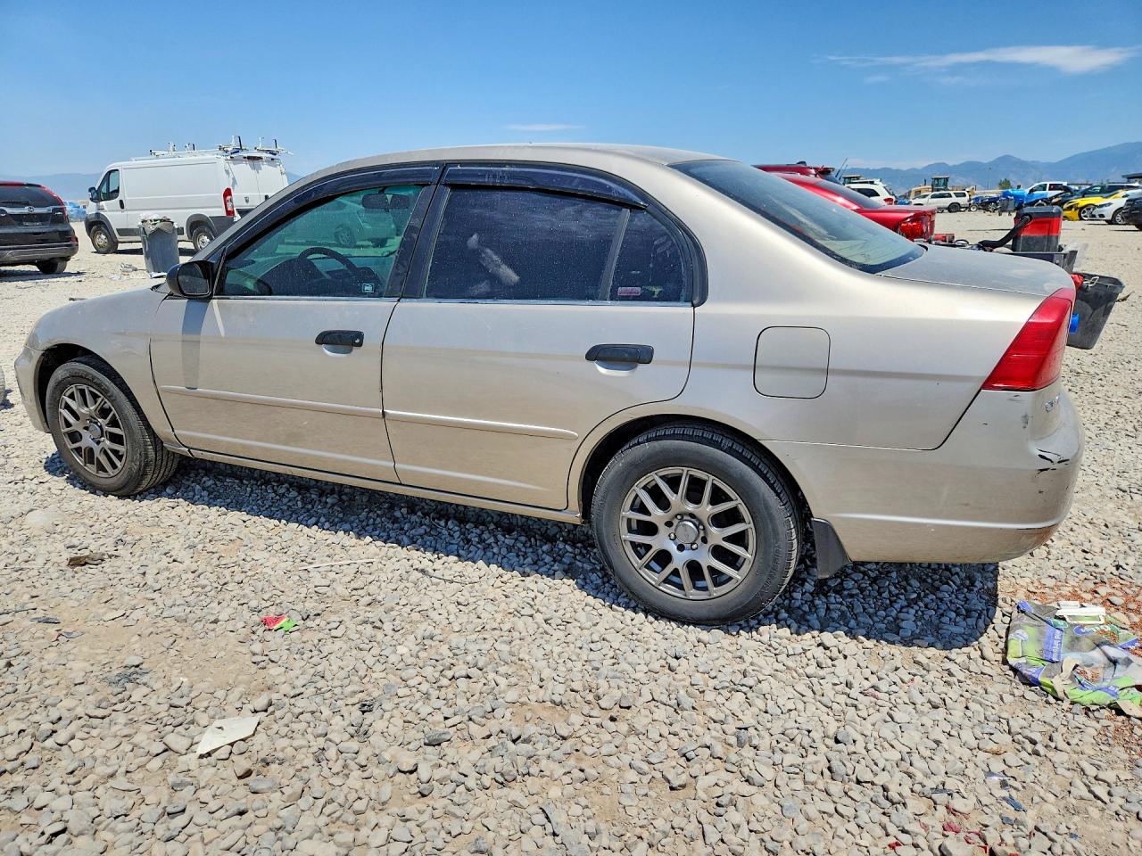 2001 Honda Civic Lx Beige vin: 2HGES16581H546746