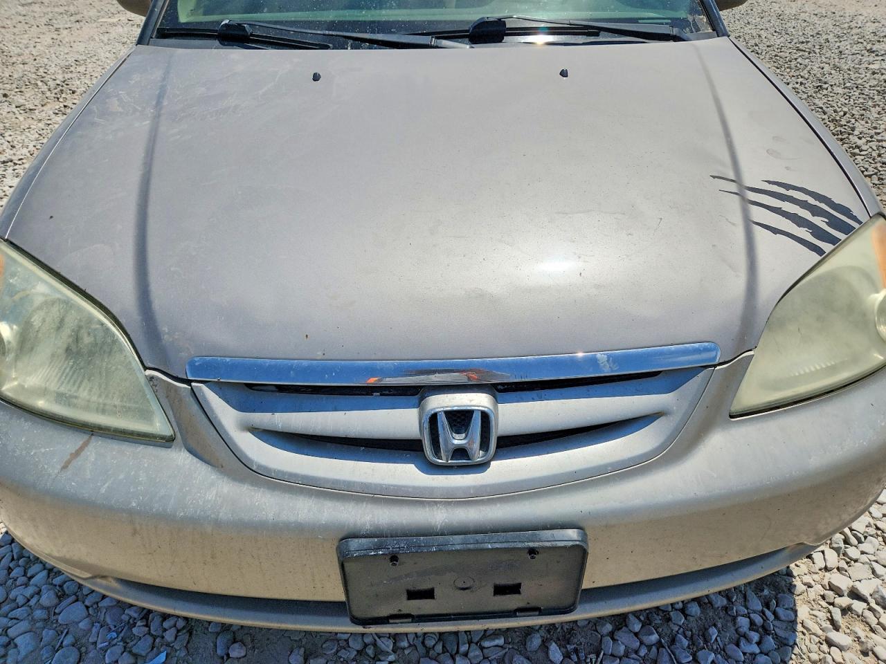 2001 Honda Civic Lx Beige vin: 2HGES16581H546746