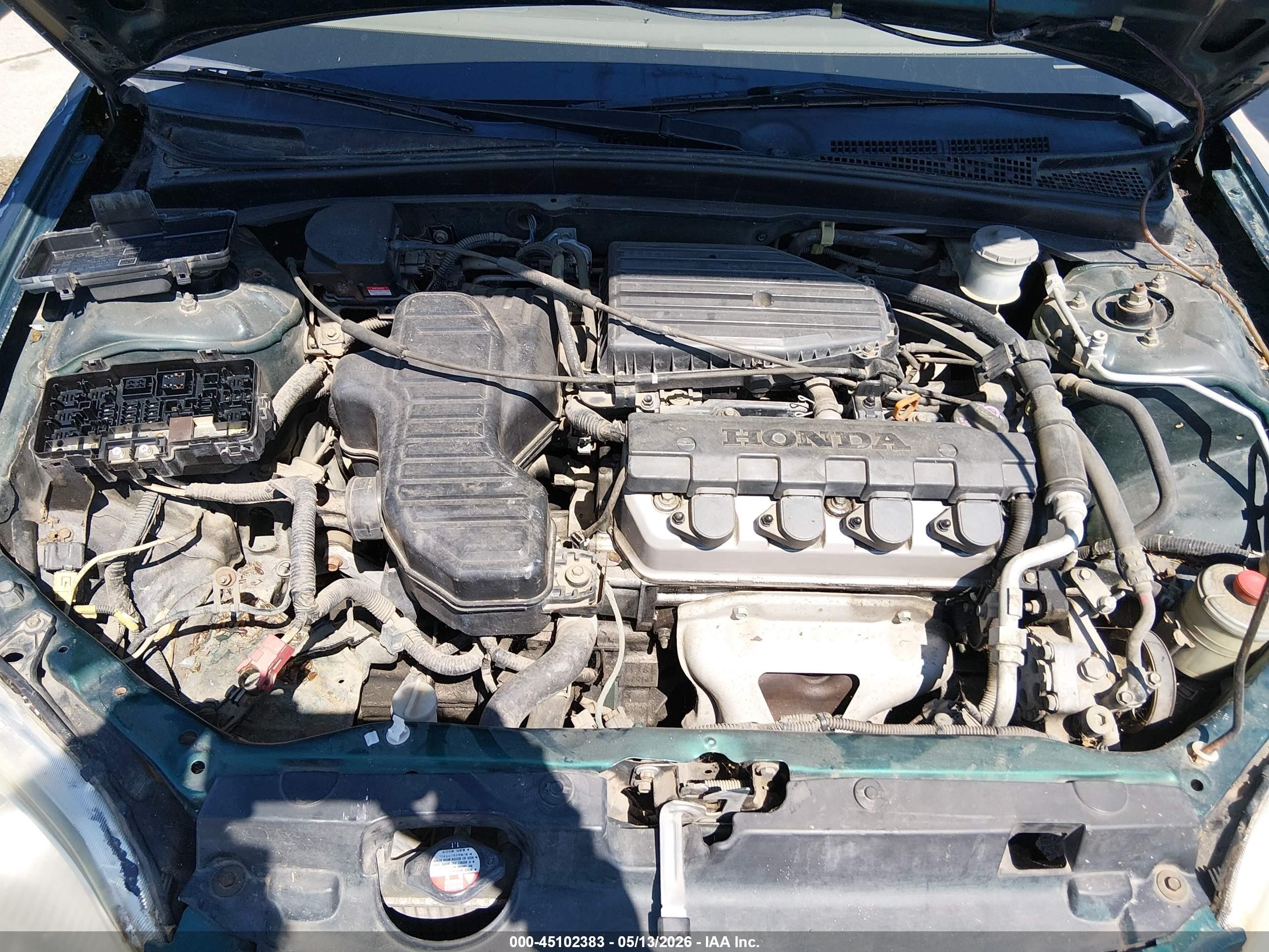 2001 Honda Civic Lx Green vin: 2HGES16581H561098