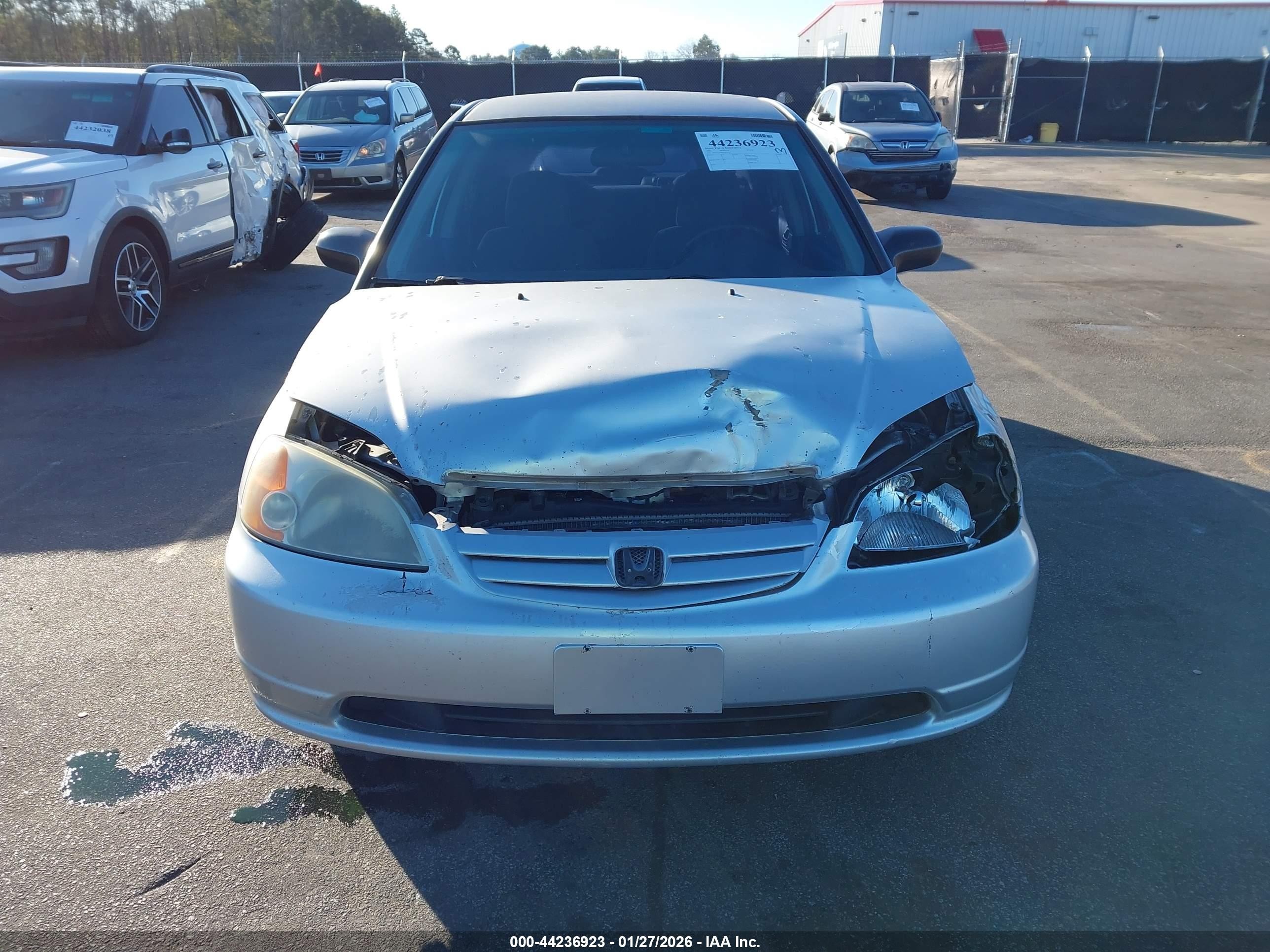 2001 Honda Civic Lx Silver vin: 2HGES16581H587555