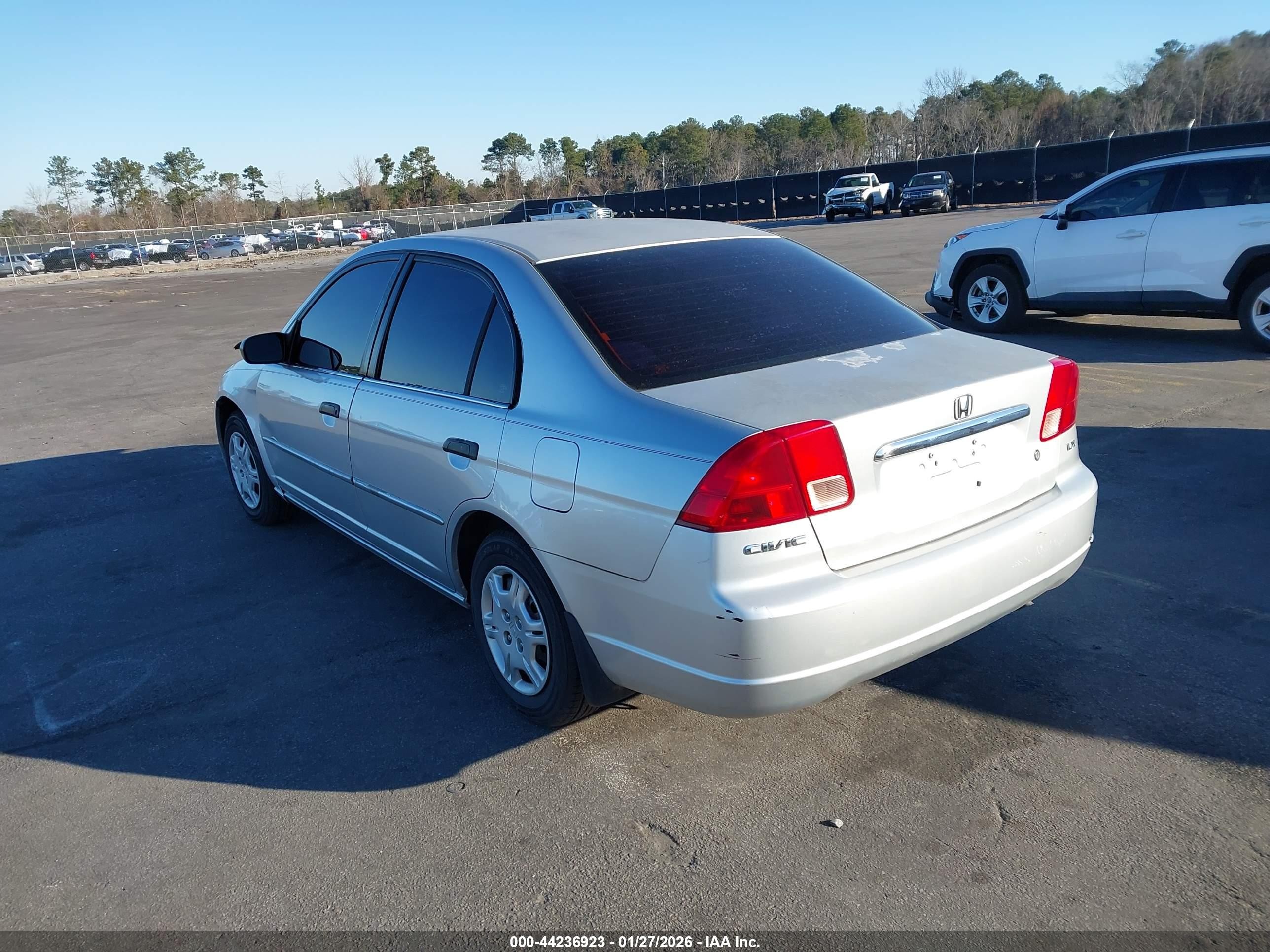 2001 Honda Civic Lx Silver vin: 2HGES16581H587555
