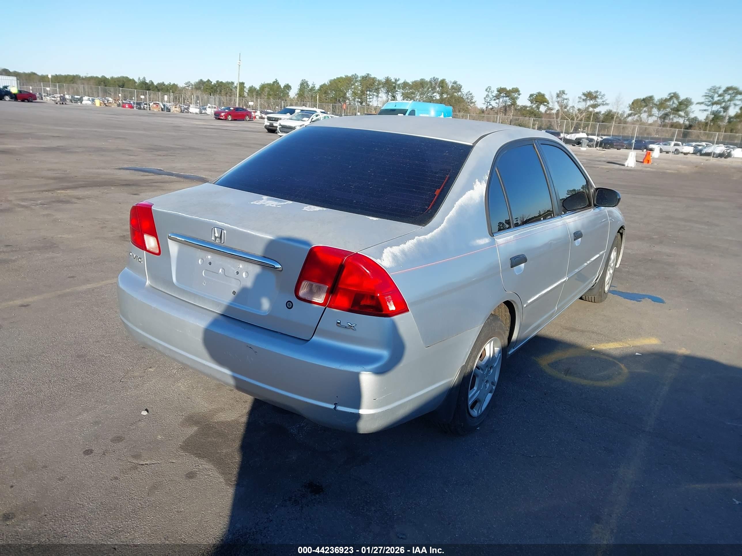 2001 Honda Civic Lx Silver vin: 2HGES16581H587555