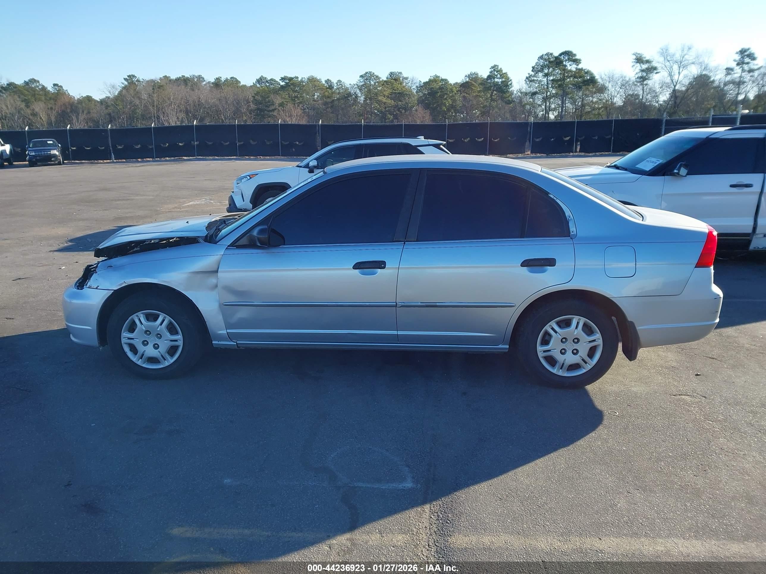 2001 Honda Civic Lx Silver vin: 2HGES16581H587555