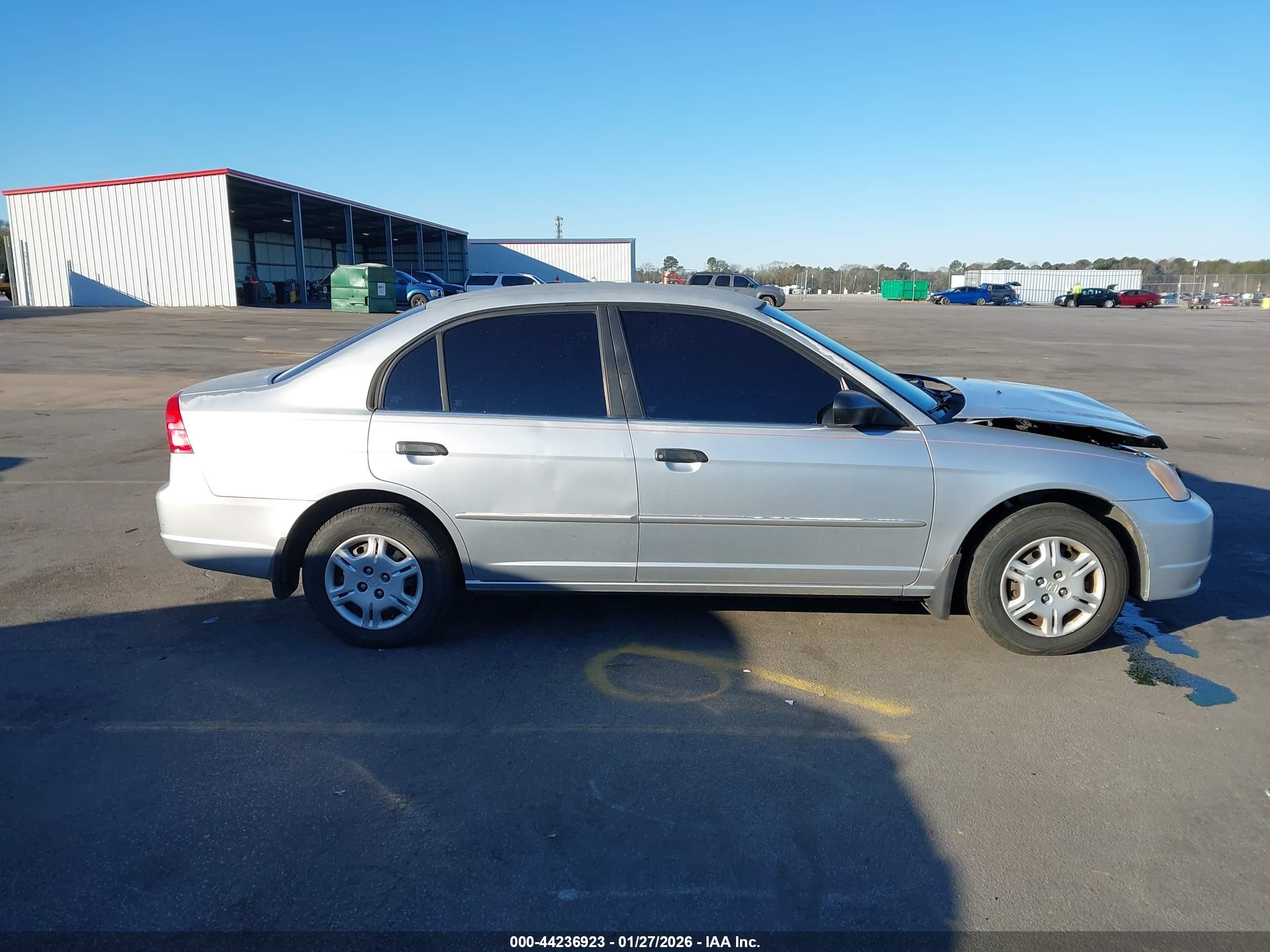 2001 Honda Civic Lx Silver vin: 2HGES16581H587555