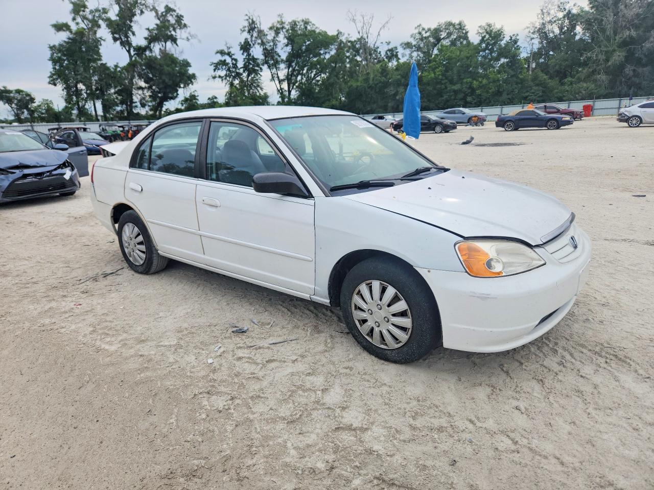 2002 Honda Civic Lx Белый vin: 2HGES16582H505308
