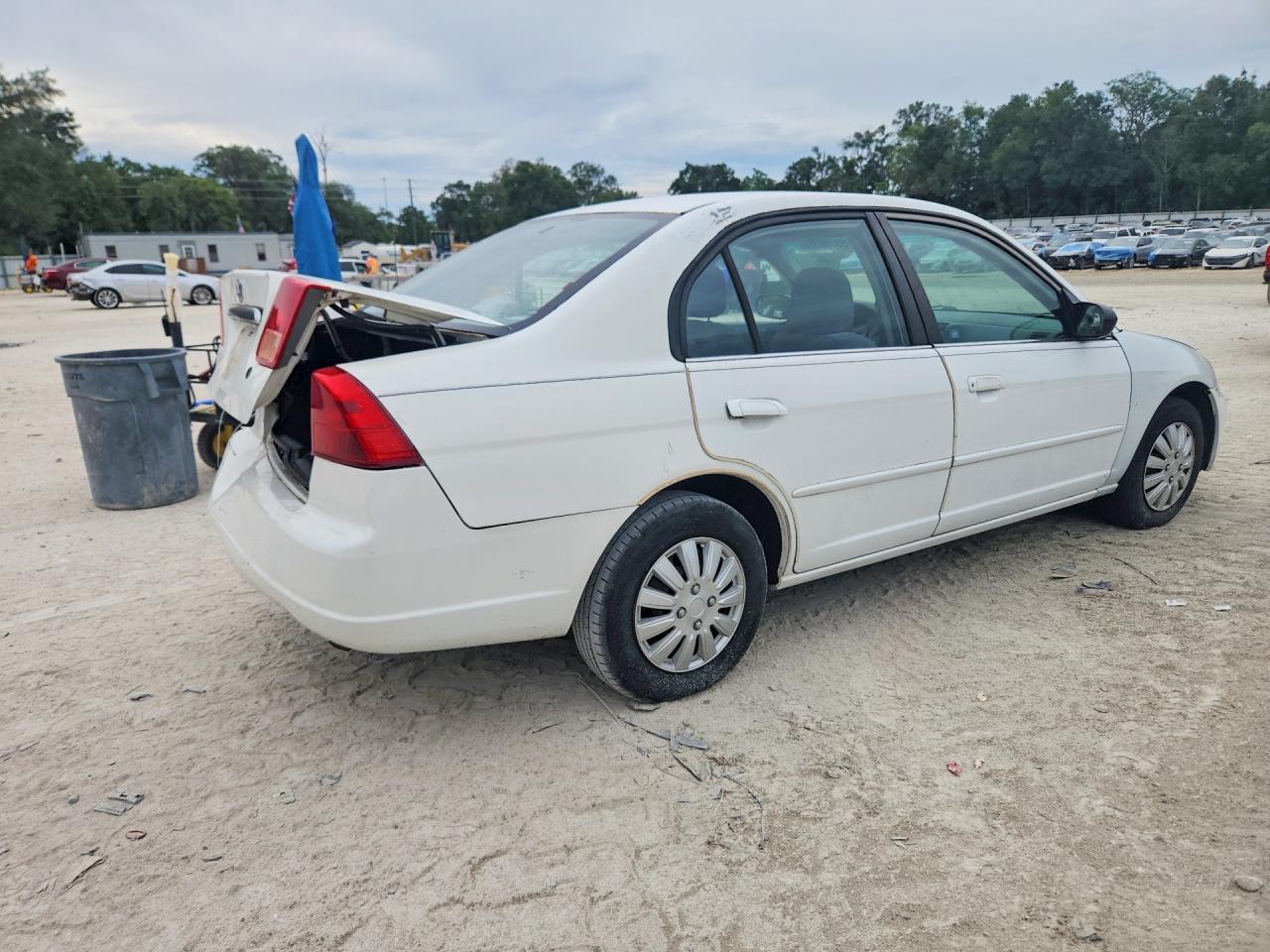 2002 Honda Civic Lx Белый vin: 2HGES16582H505308