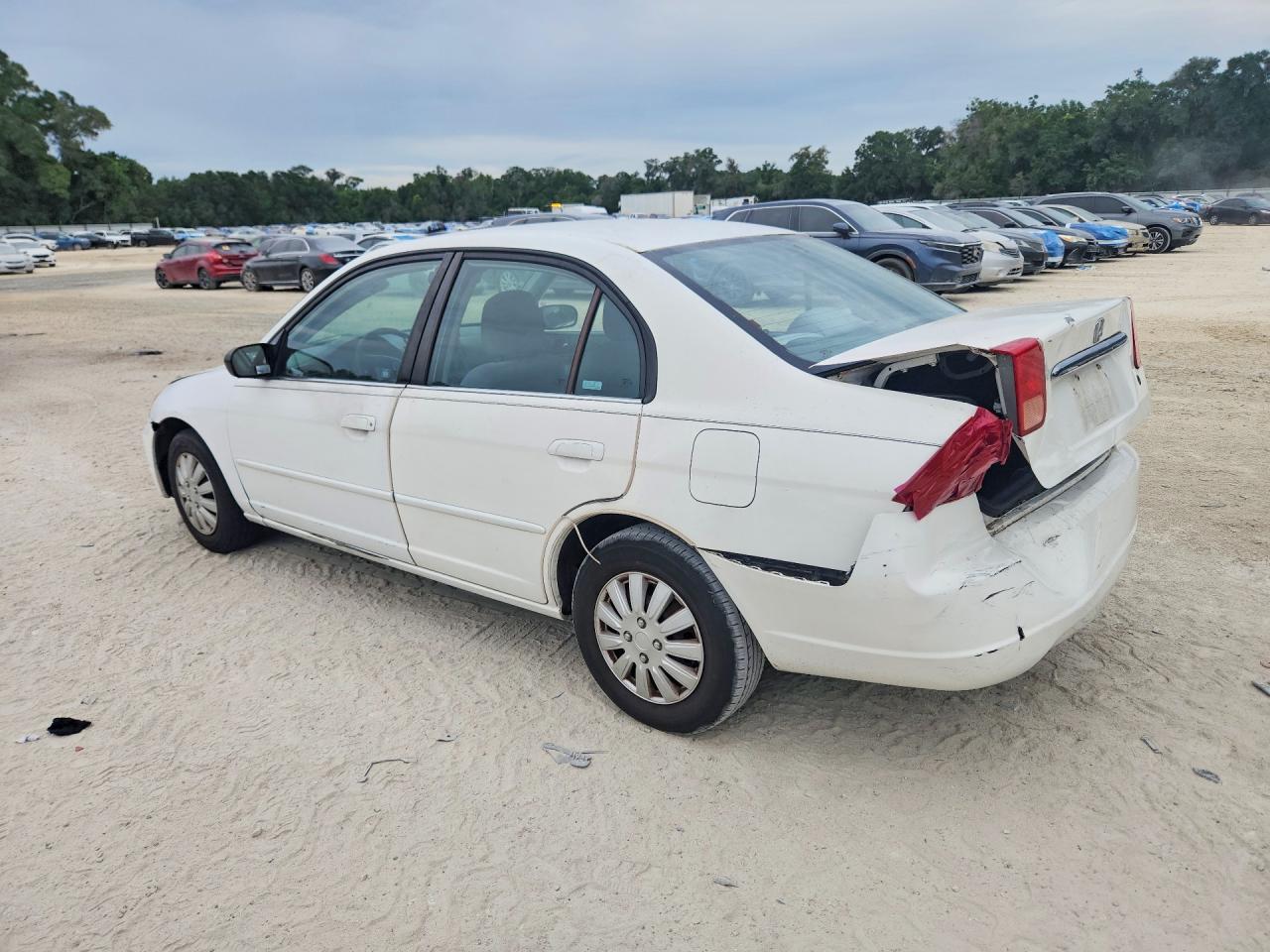 2002 Honda Civic Lx Белый vin: 2HGES16582H505308