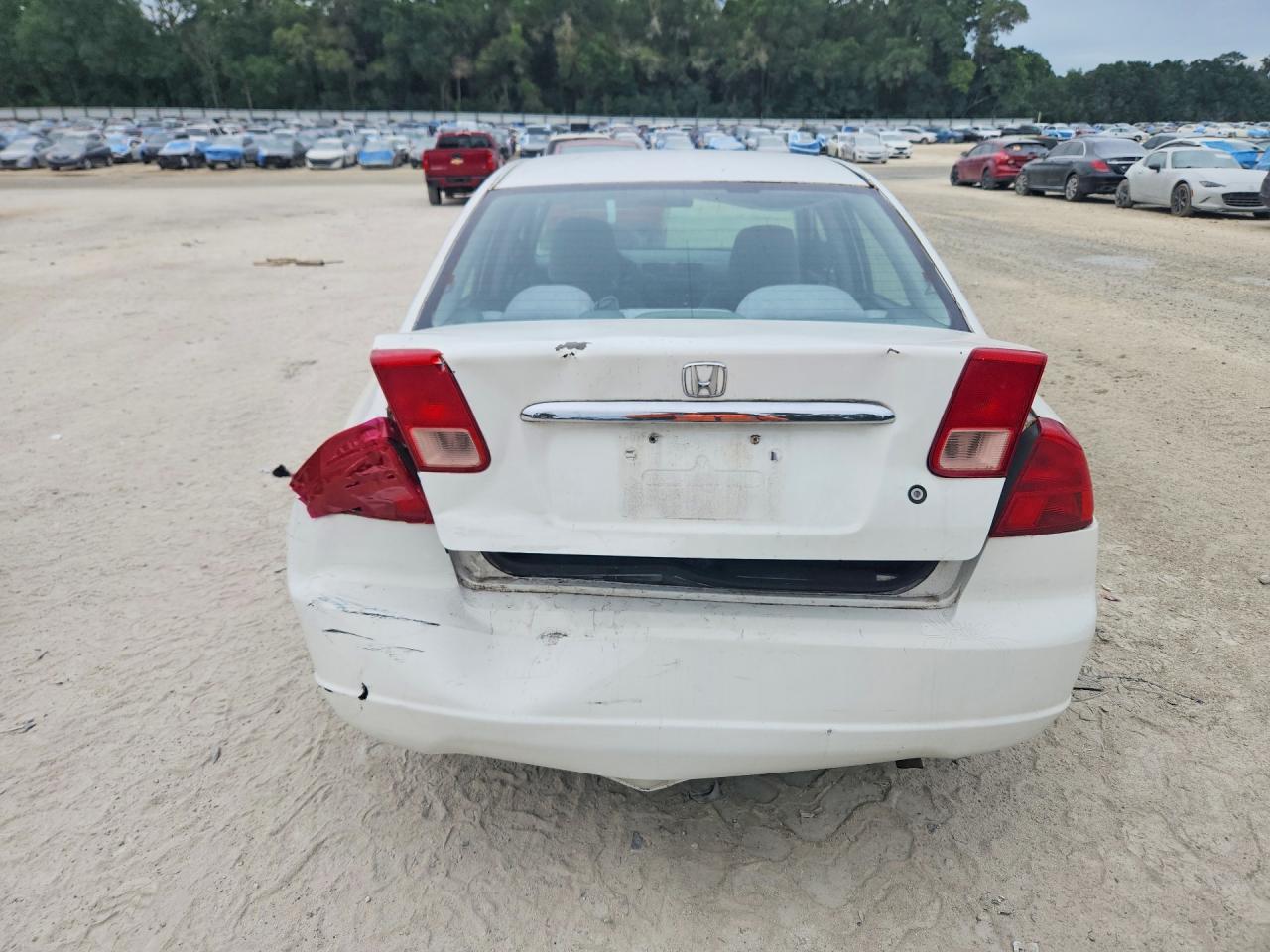2002 Honda Civic Lx Белый vin: 2HGES16582H505308