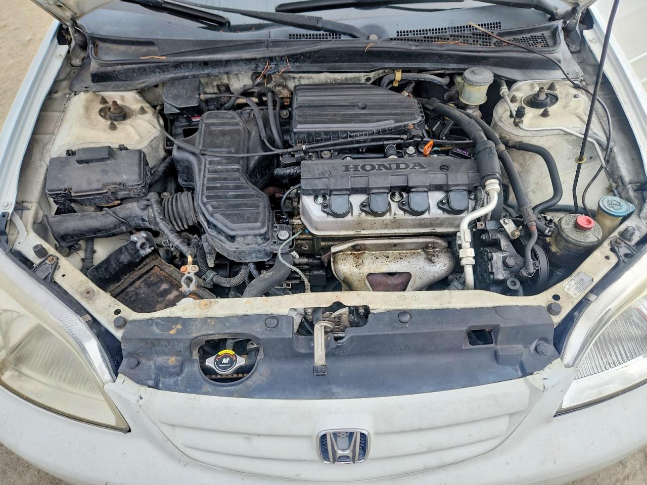 2002 Honda Civic Lx Белый vin: 2HGES16582H505308