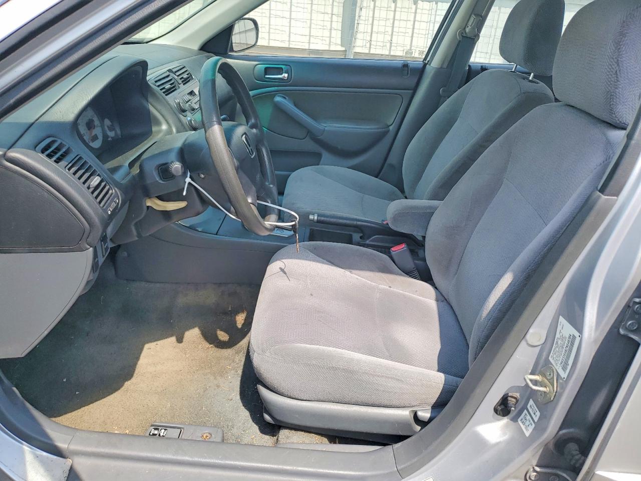 2002 Honda Civic Lx Silver vin: 2HGES16582H548384