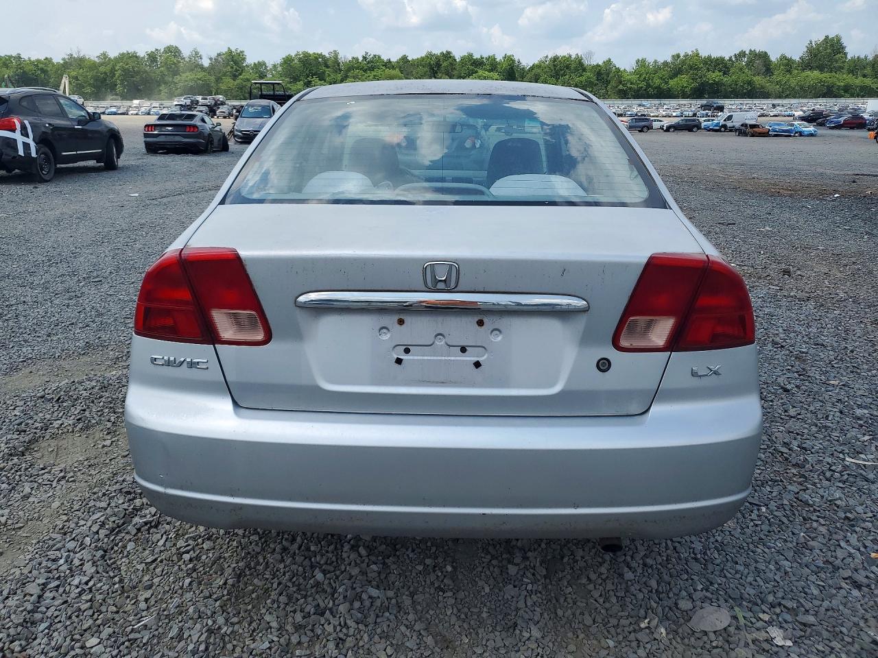 2002 Honda Civic Lx Silver vin: 2HGES16582H548384