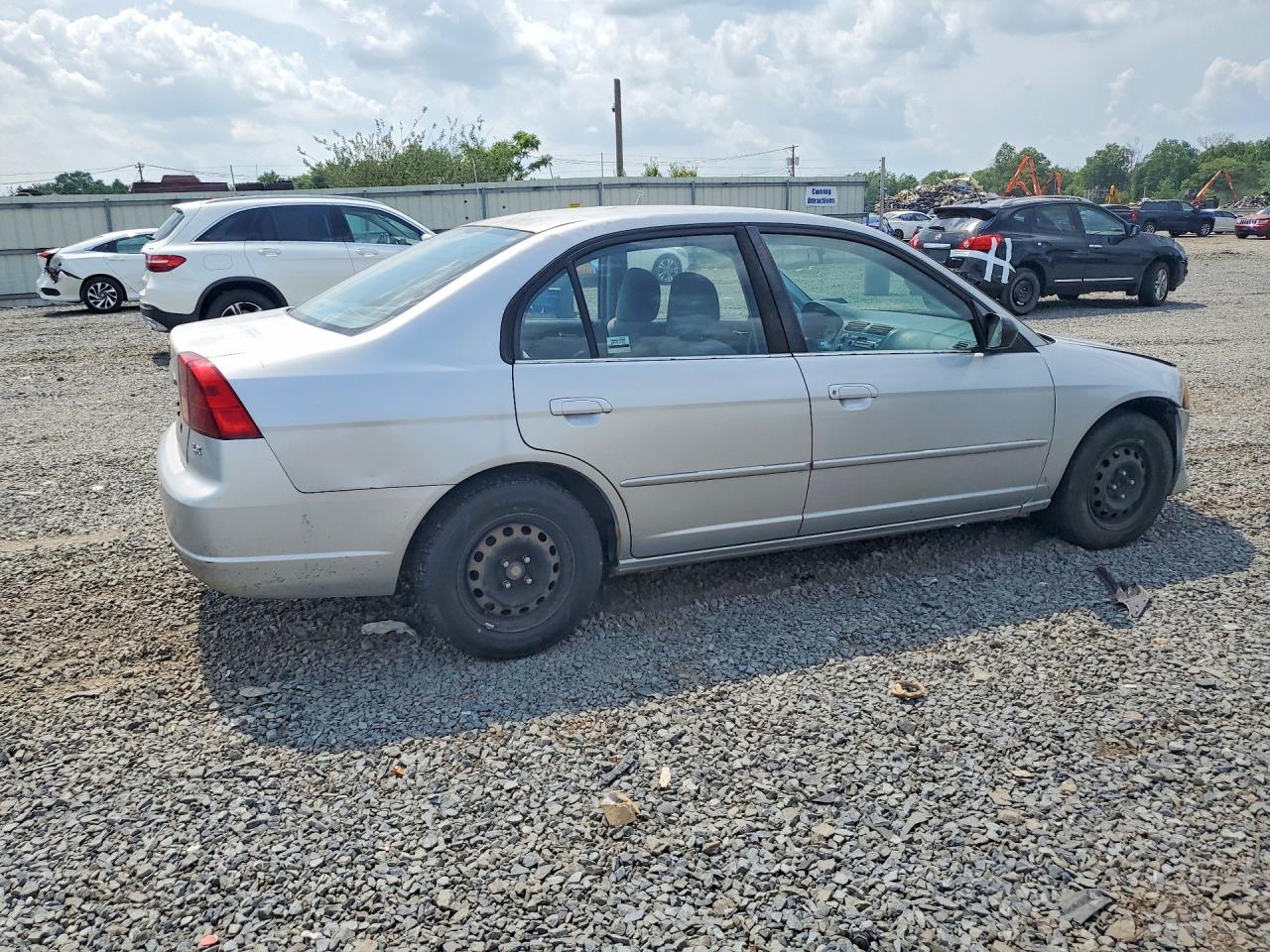 2002 Honda Civic Lx Silver vin: 2HGES16582H548384