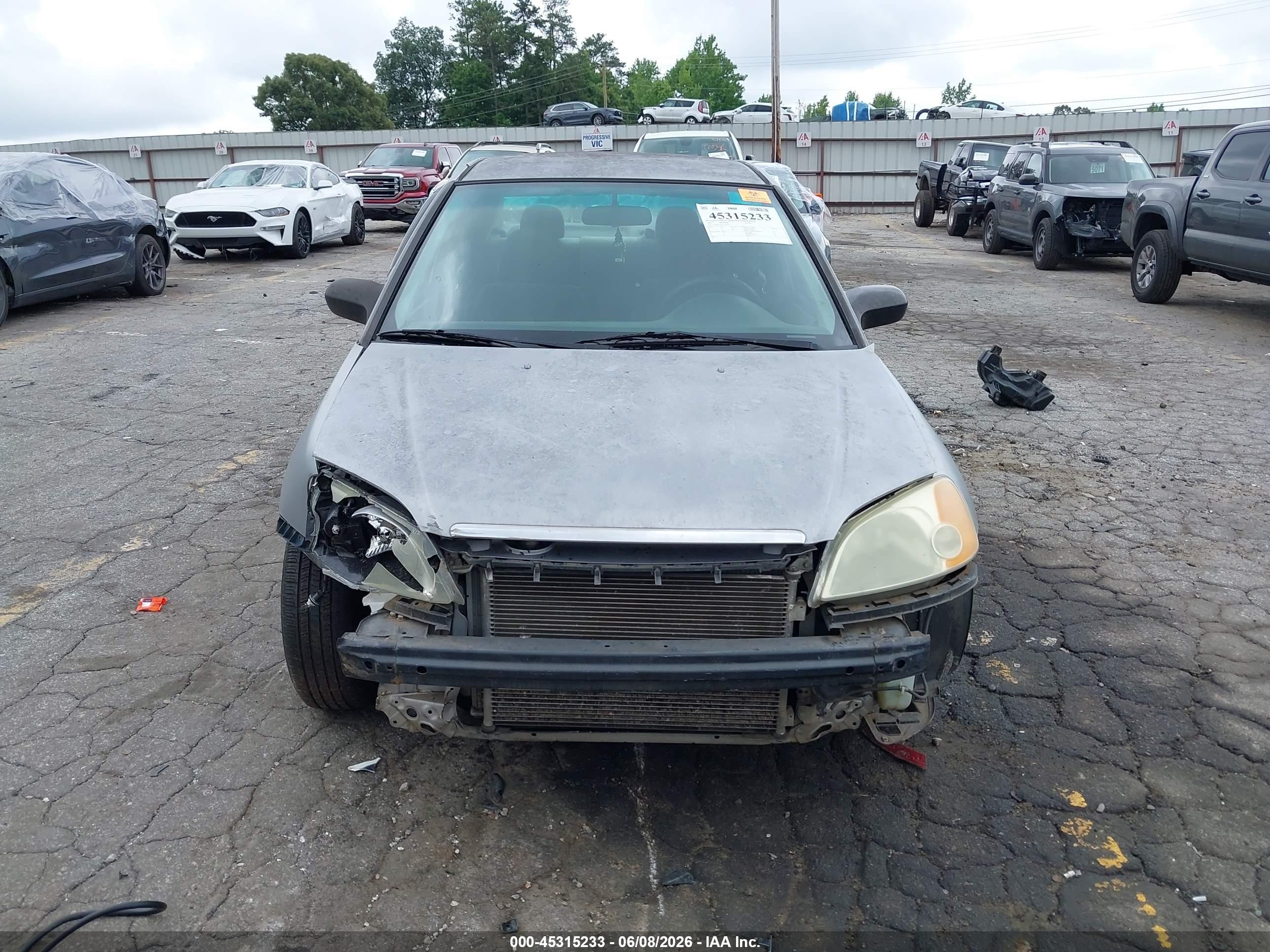 2003 Honda Civic Lx Silver vin: 2HGES16583H543073