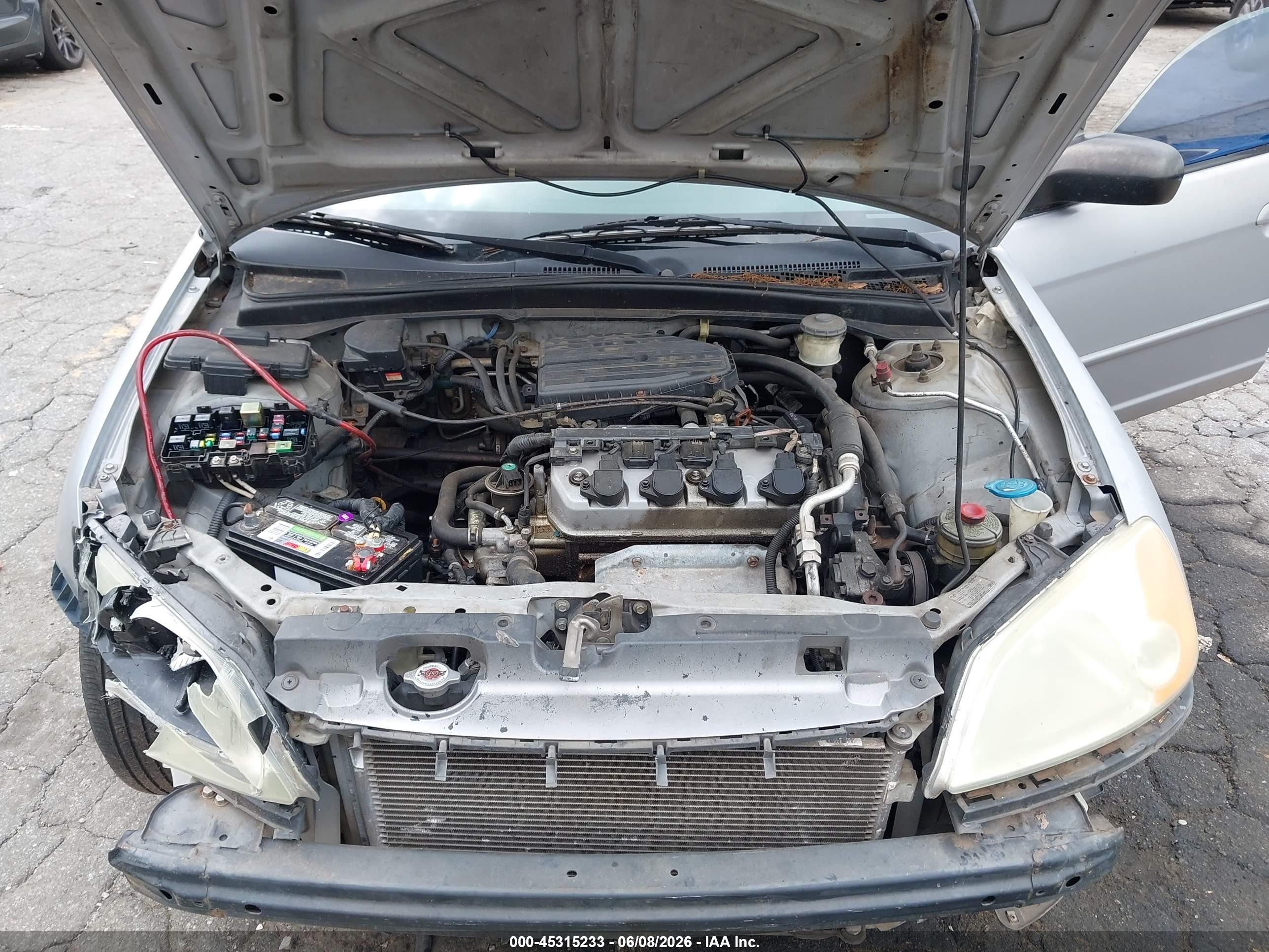 2003 Honda Civic Lx Silver vin: 2HGES16583H543073